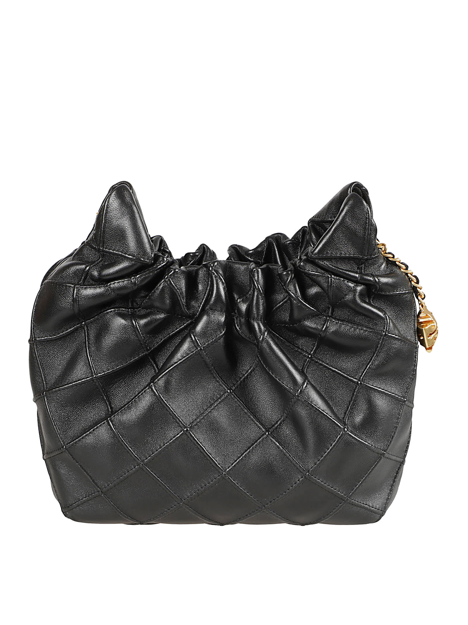 Tory Burch Fleming Mini Hobo In Black