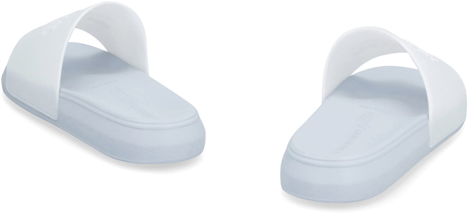 Alexander Mcqueen Light Blue Rubber Slide In Light Blue