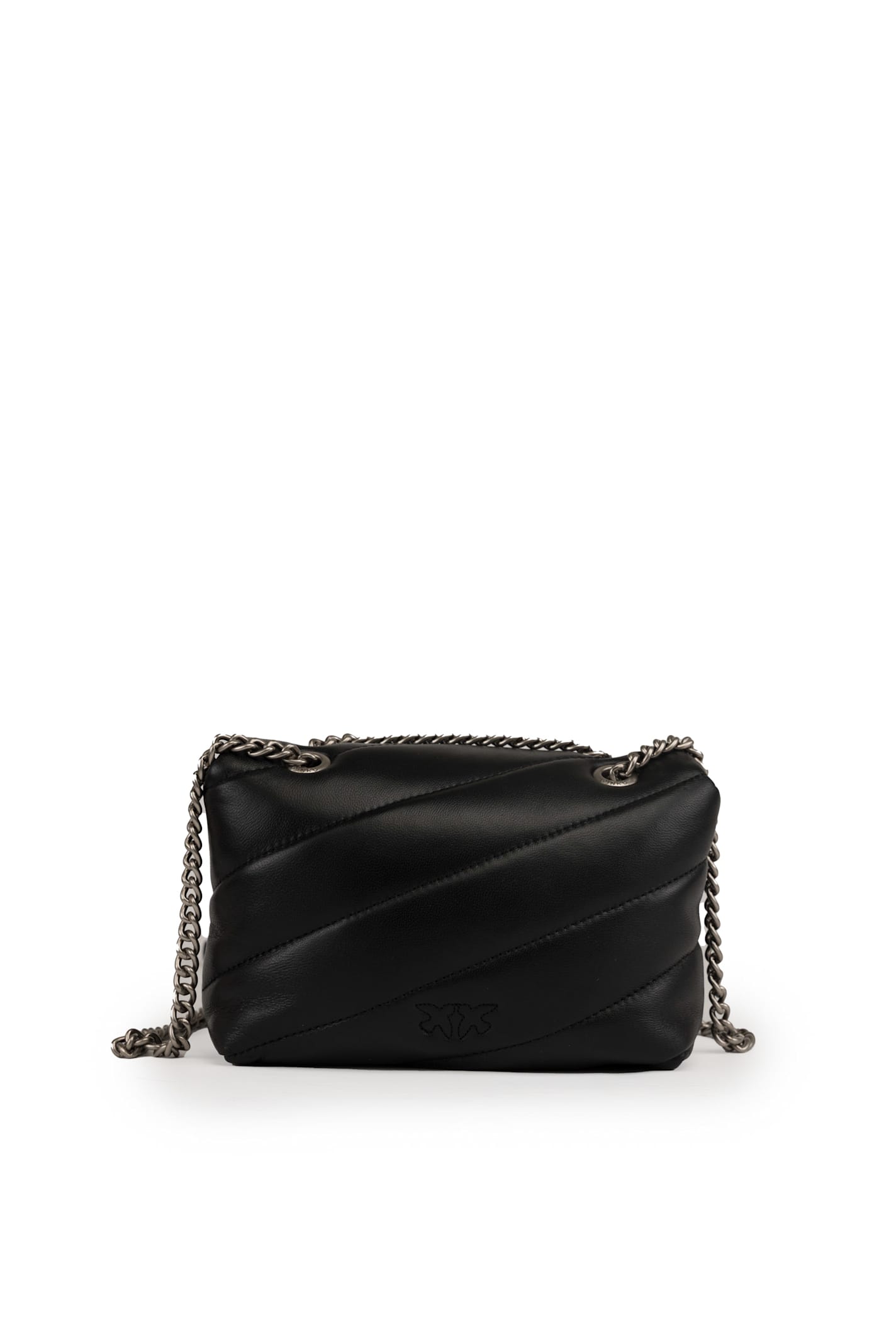 Shop Pinko Baby Love Puff Maxi Quilt Bag Black In Nero