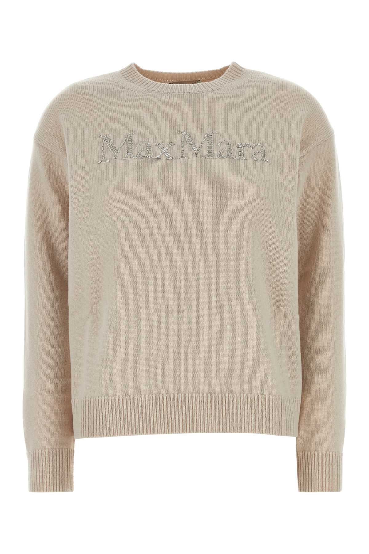 's Max Mara Sand Wool Blend Kassel Sweater In Neutral