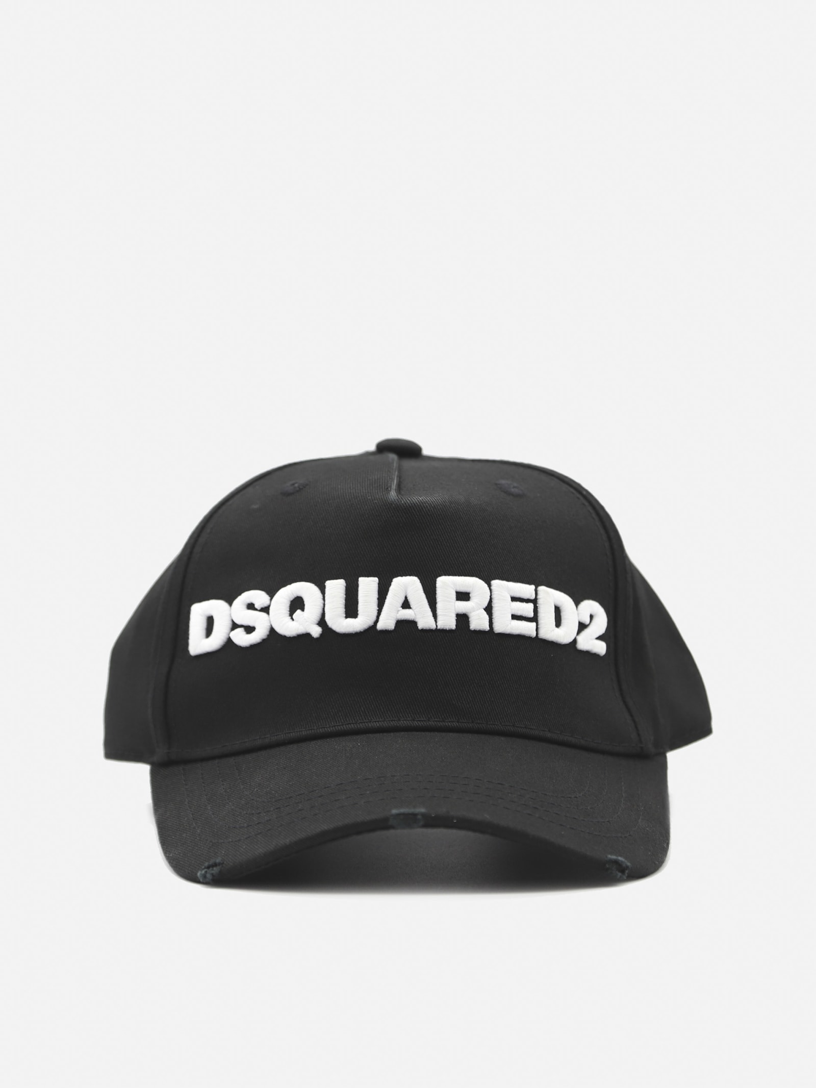 Dsquared2 Cotton Baseball Cap With Contrasting Embroidered Logo