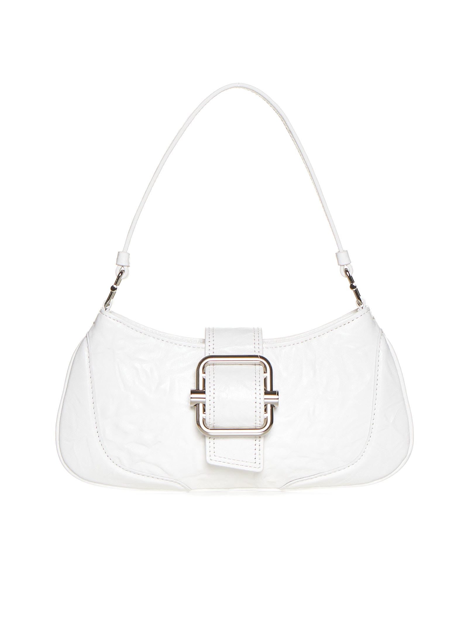 Shop Osoi Shoulder Bag In Crinkle White
