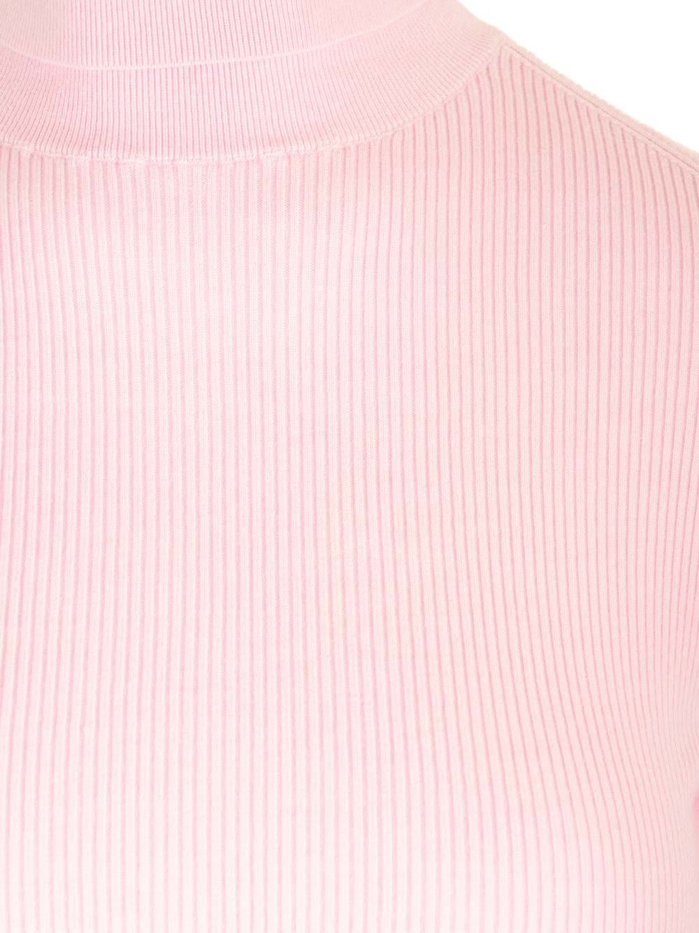 Shop Burberry Pink Turtleneck Sweater In Rose