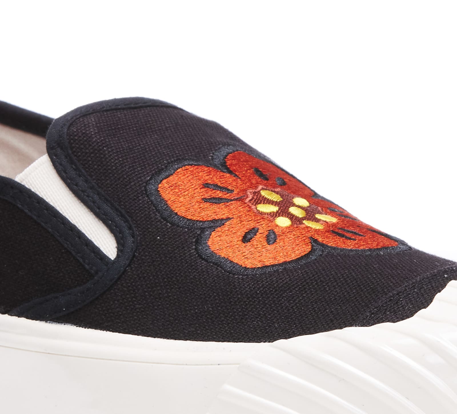 Shop Kenzo School Slip On Sneakers In Black