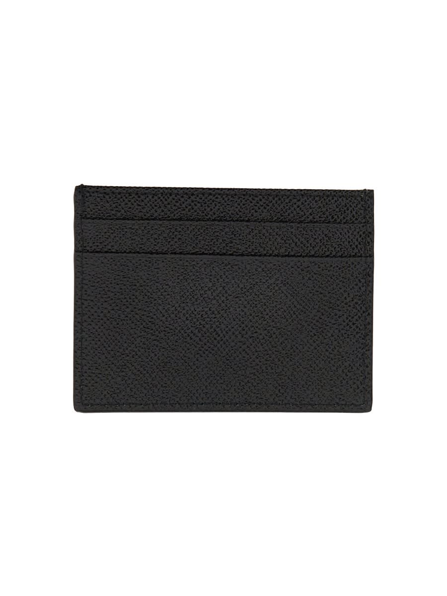 Shop Dolce & Gabbana Leather Card Holder In Black