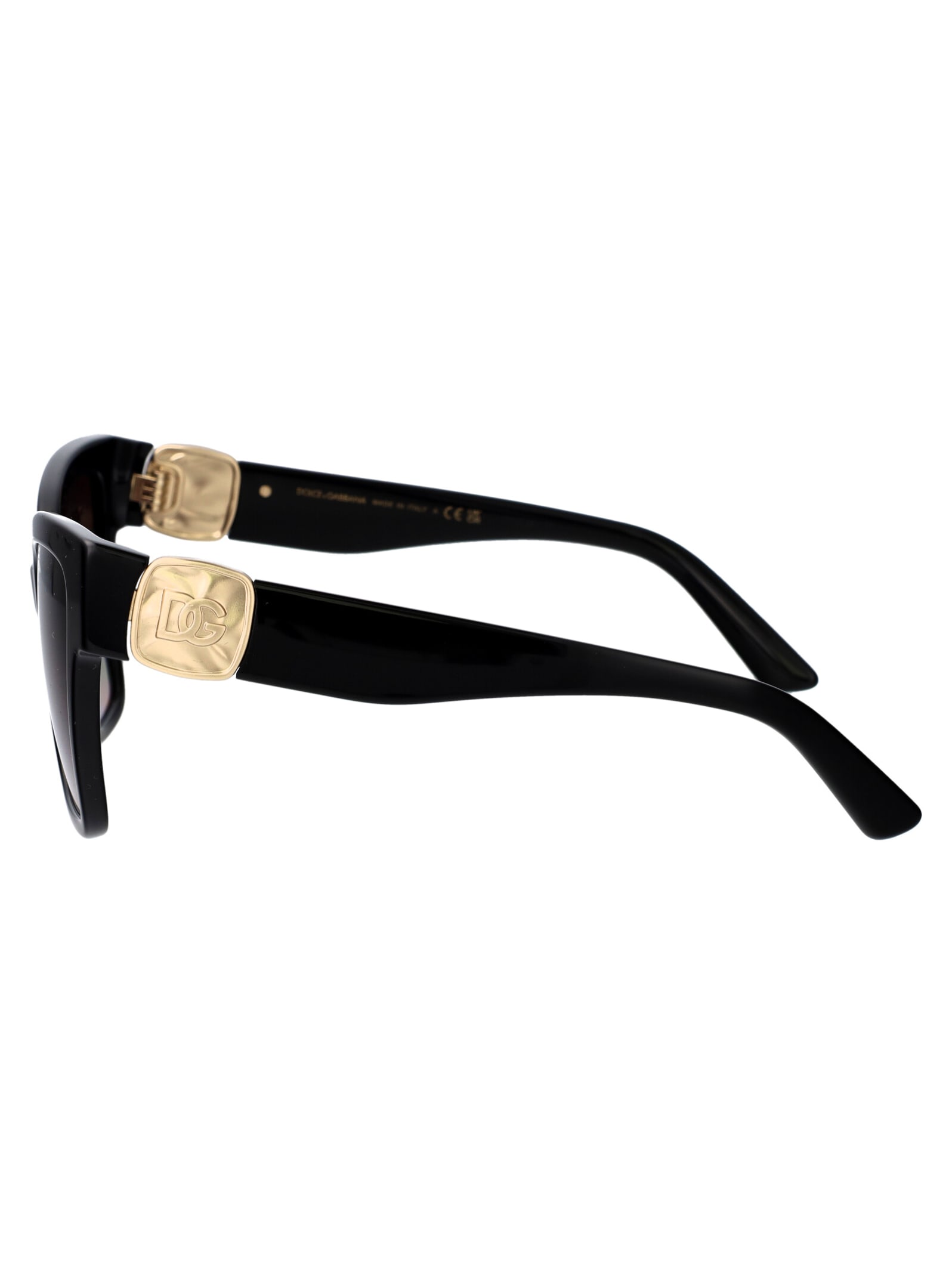 Shop Dolce &amp; Gabbana Eyewear 0dg4470 Sunglasses In 501/8g Black