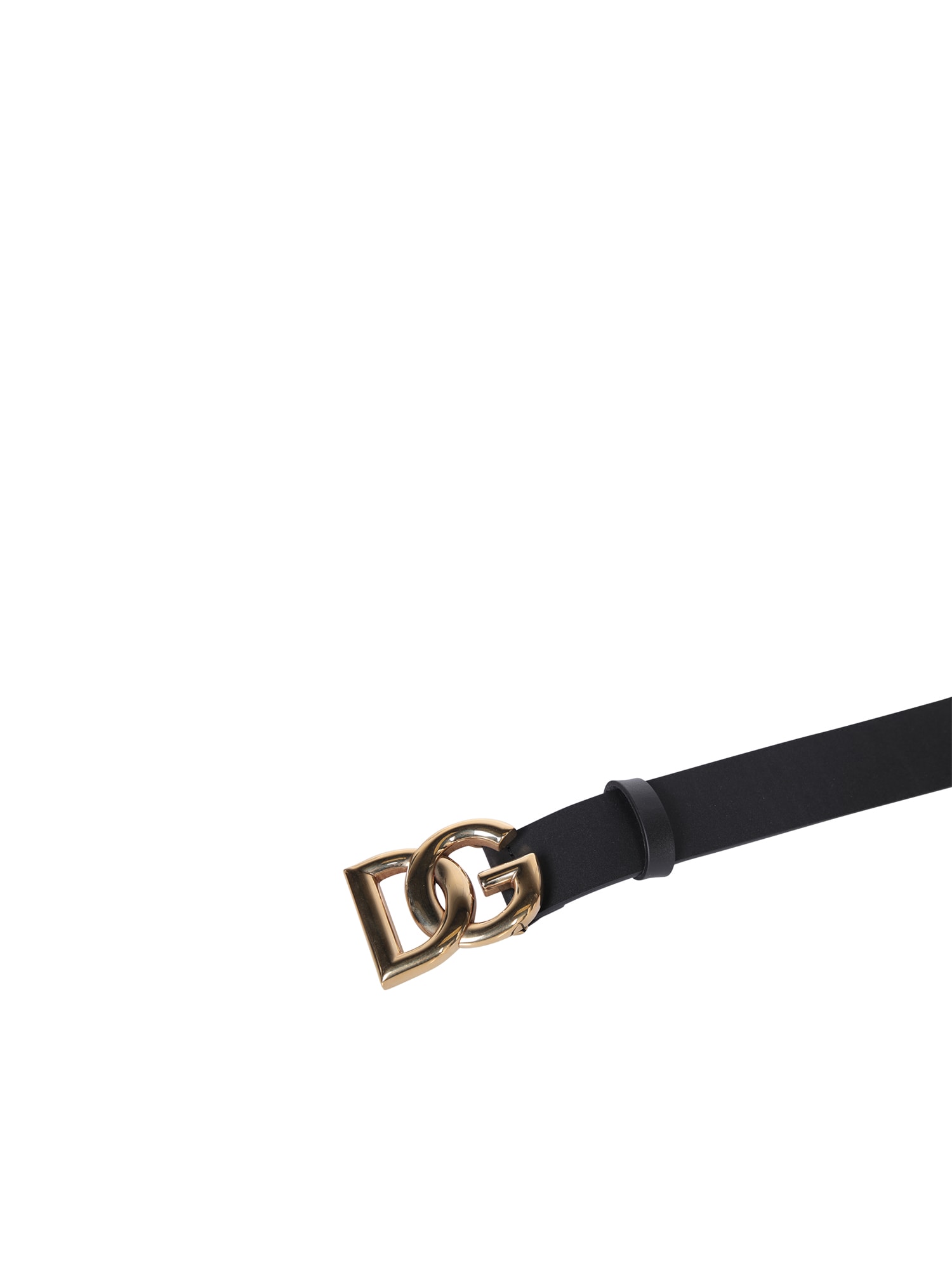 Shop Dolce & Gabbana Logo Black Belt