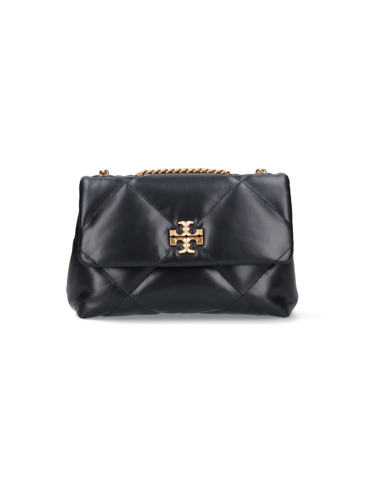 Tory Burch Kira Diamond Quilt Convertible Shoulder Bag In Black