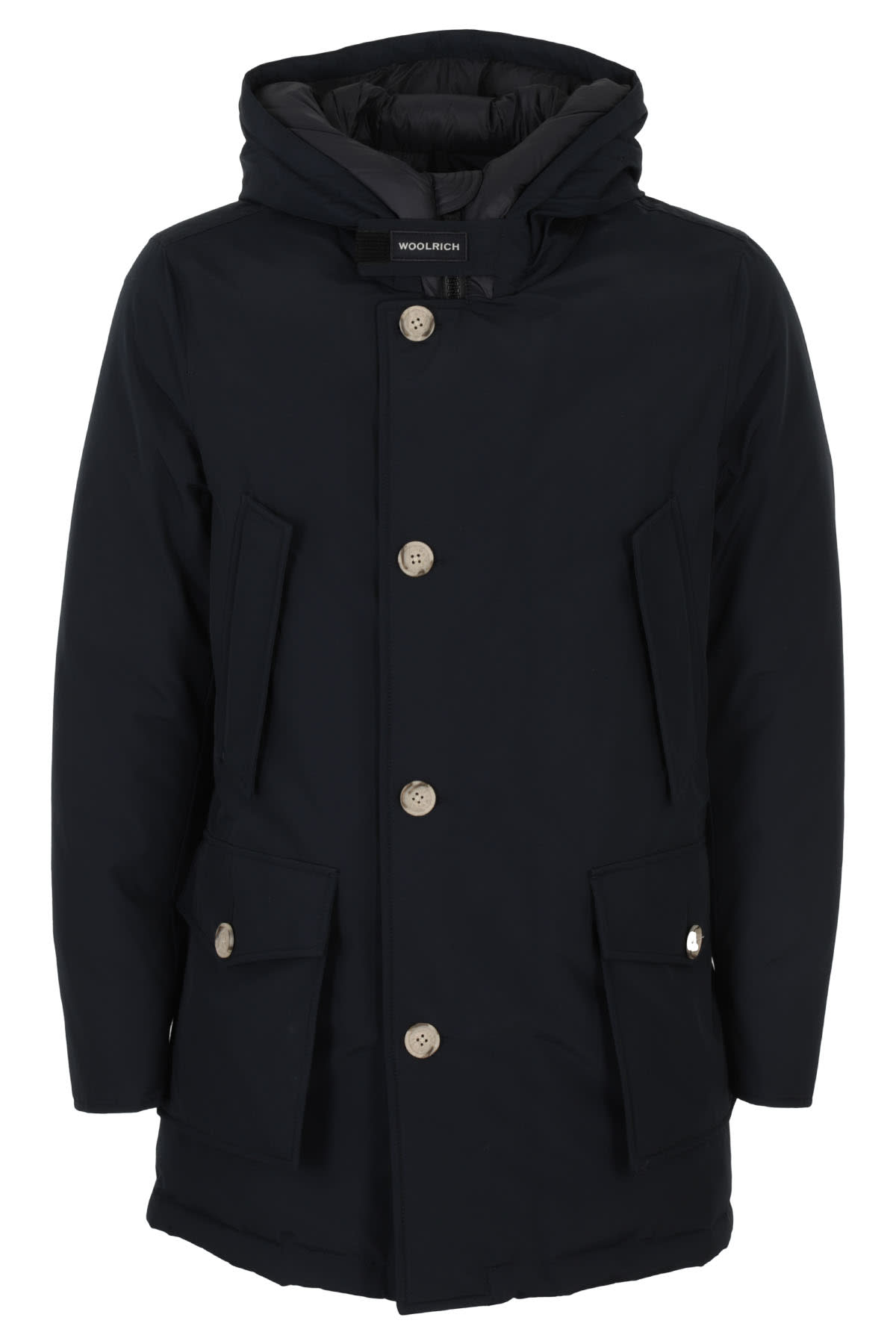 Shop Woolrich Jacket In Mlb Melton Blue