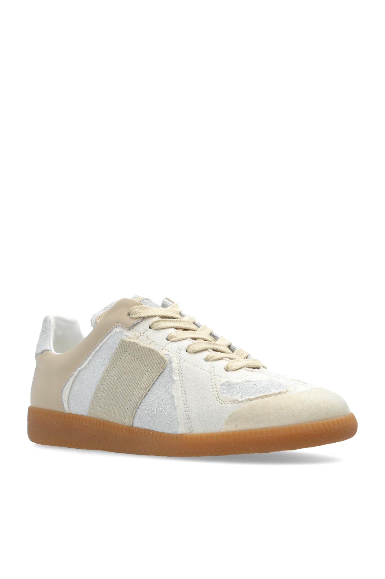 Shop Maison Margiela Sneakers With Vintage Effect In Reversed Replica