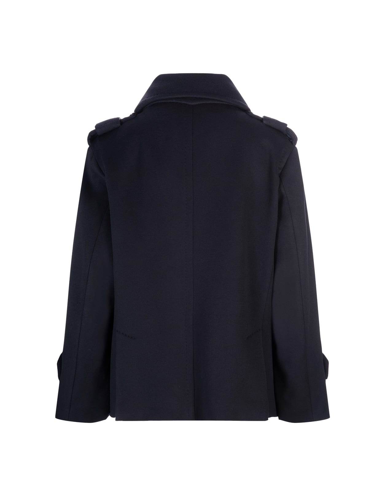 Shop Max Mara Navy Blue Laveno Short Coat