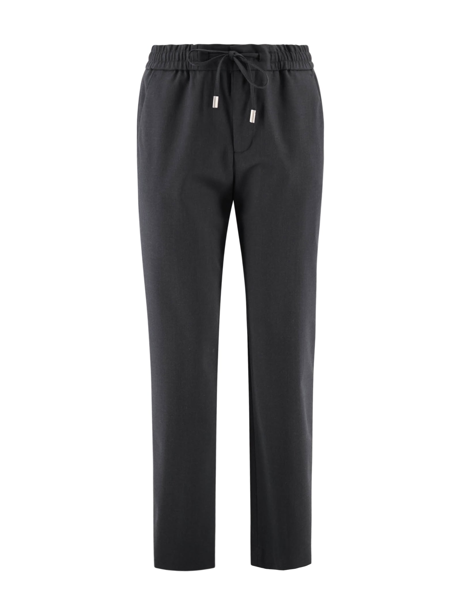 Pt Torino Tailored Wool Blend Straight Leg Trousers In Gray
