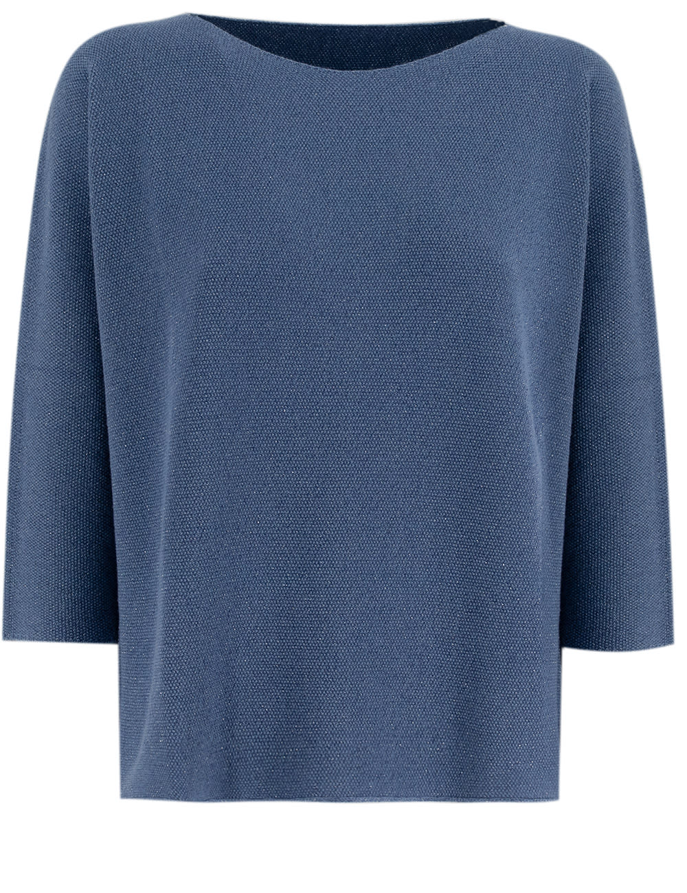 Shop Le Tricot Perugia Jumper In Jeans Ice Lurex