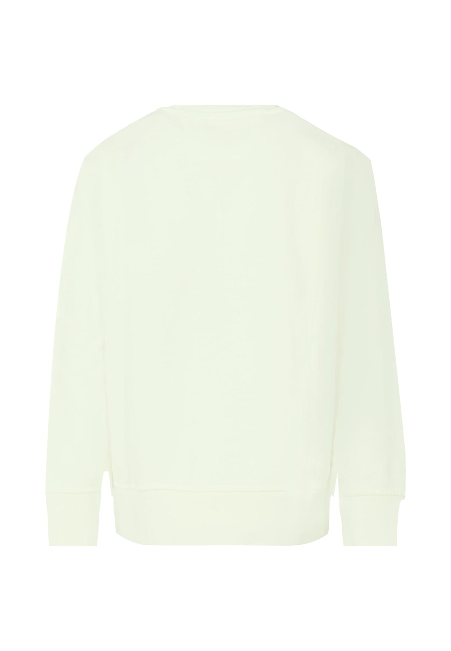 C.p. Company Undersixteen White Sweatshirt For Boy With Lens In Neutral