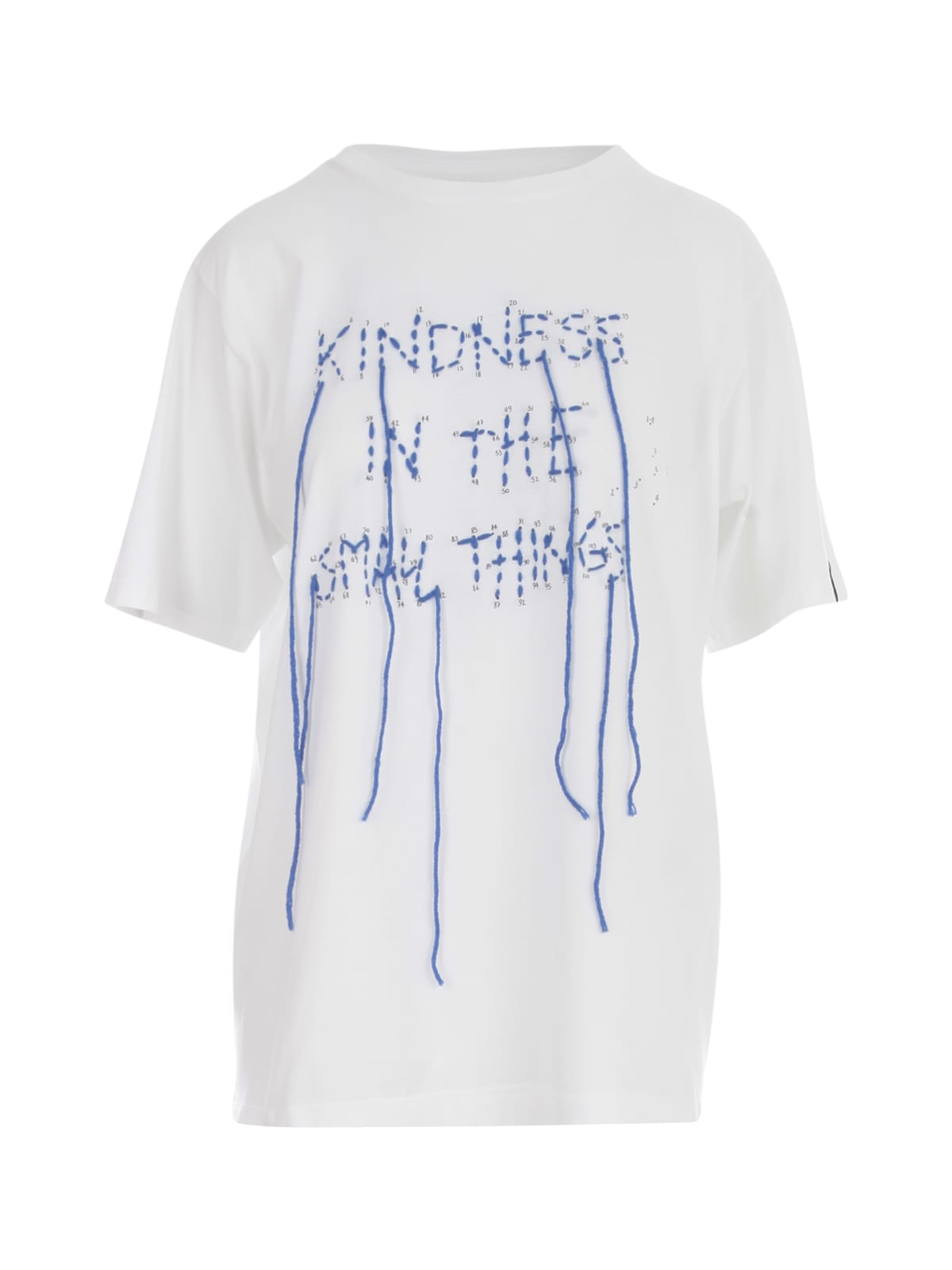 Golden Goose T-shirt Aira Boyfriend S/s Kindness In The Small Things/water/d.i.y.