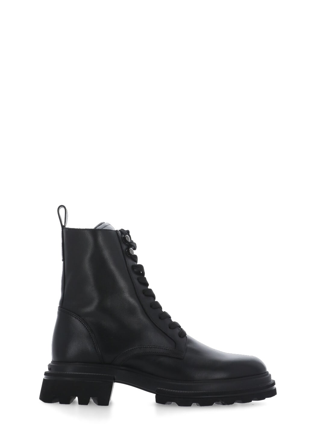 Shop Hogan H674 Combat Boots In Black