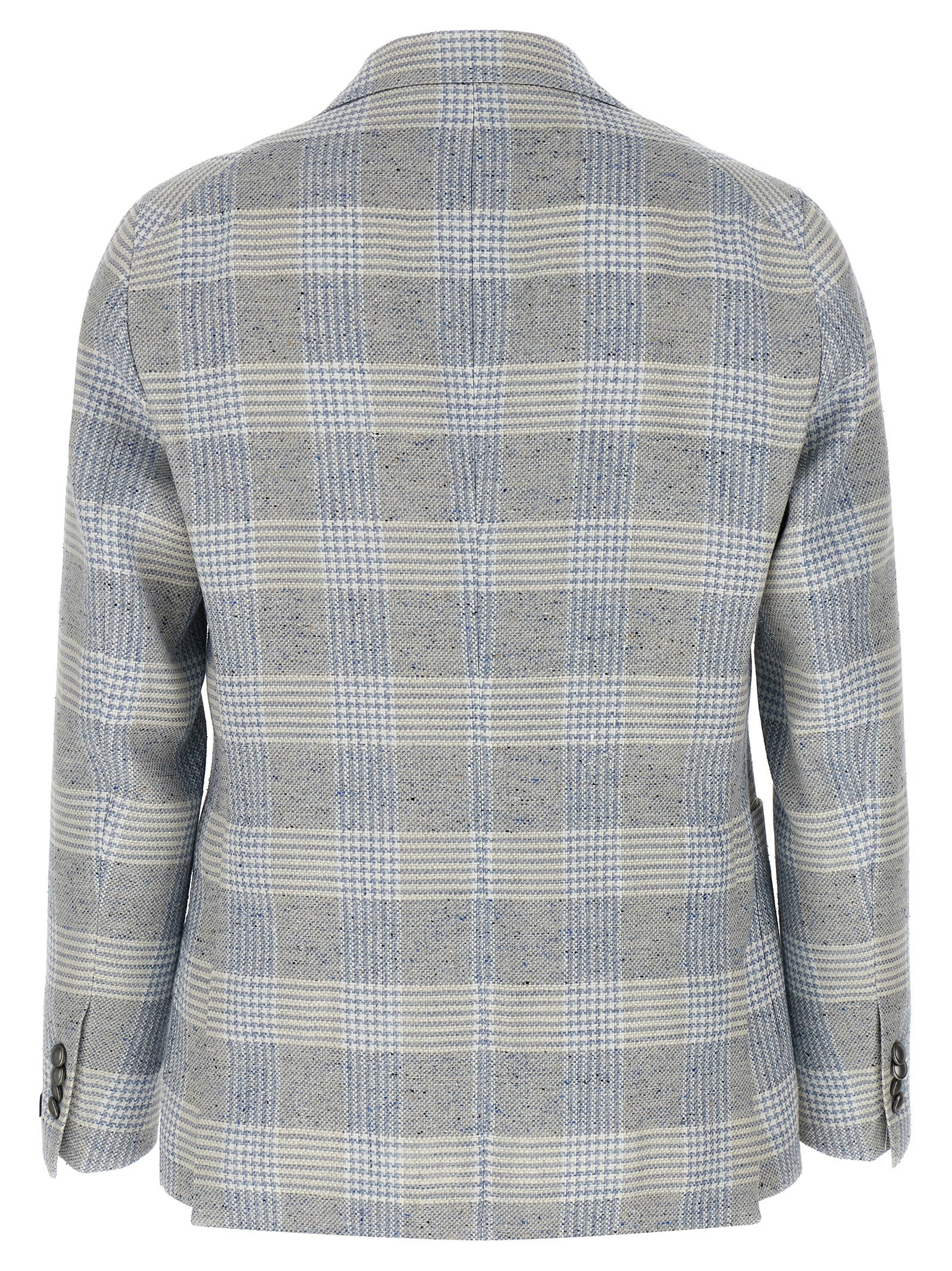 Tagliatore 'montecarlo' Blazer Featuring Notch Lapel In Light Blue