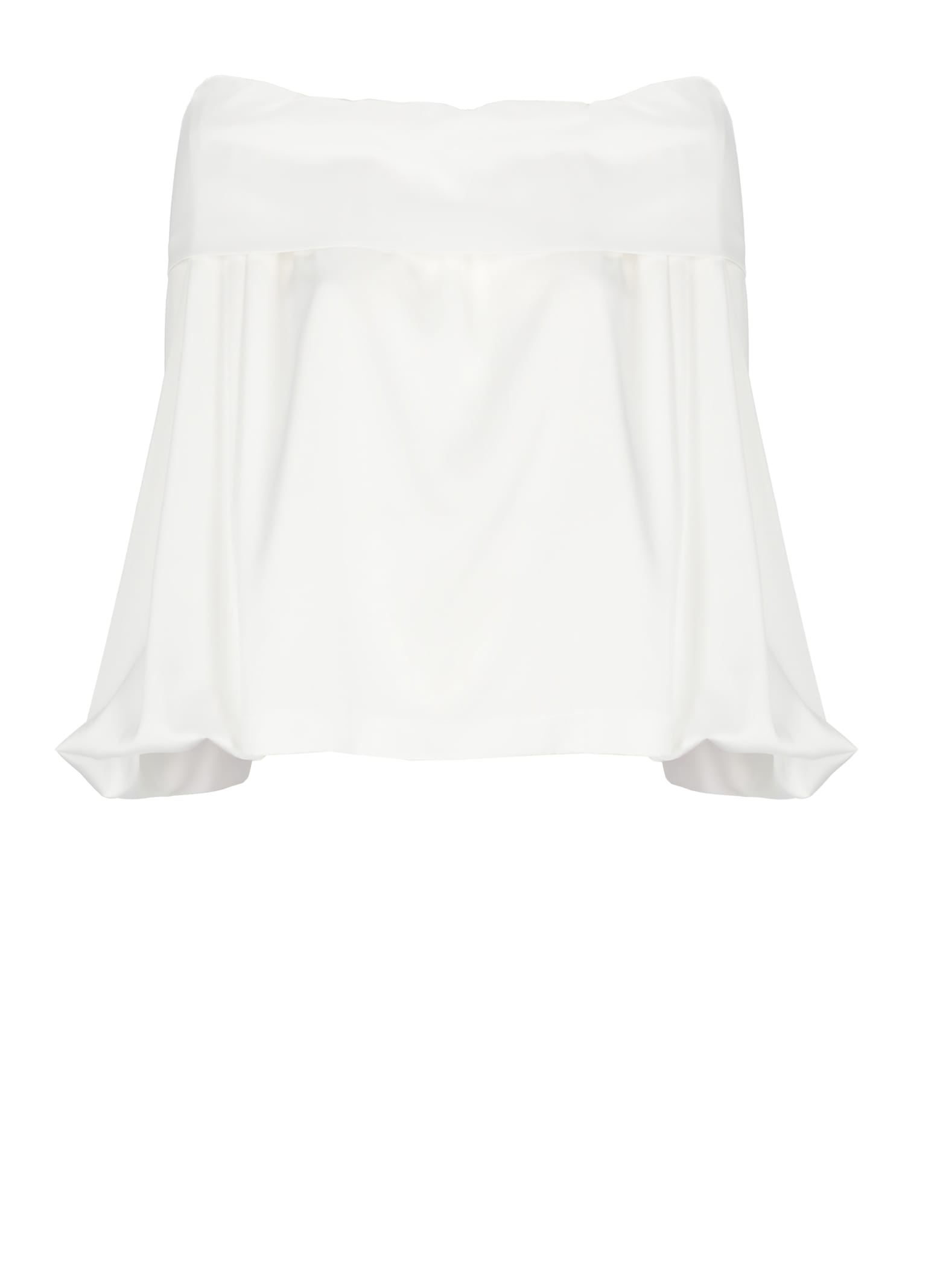 D. Exterior Satin Blouse