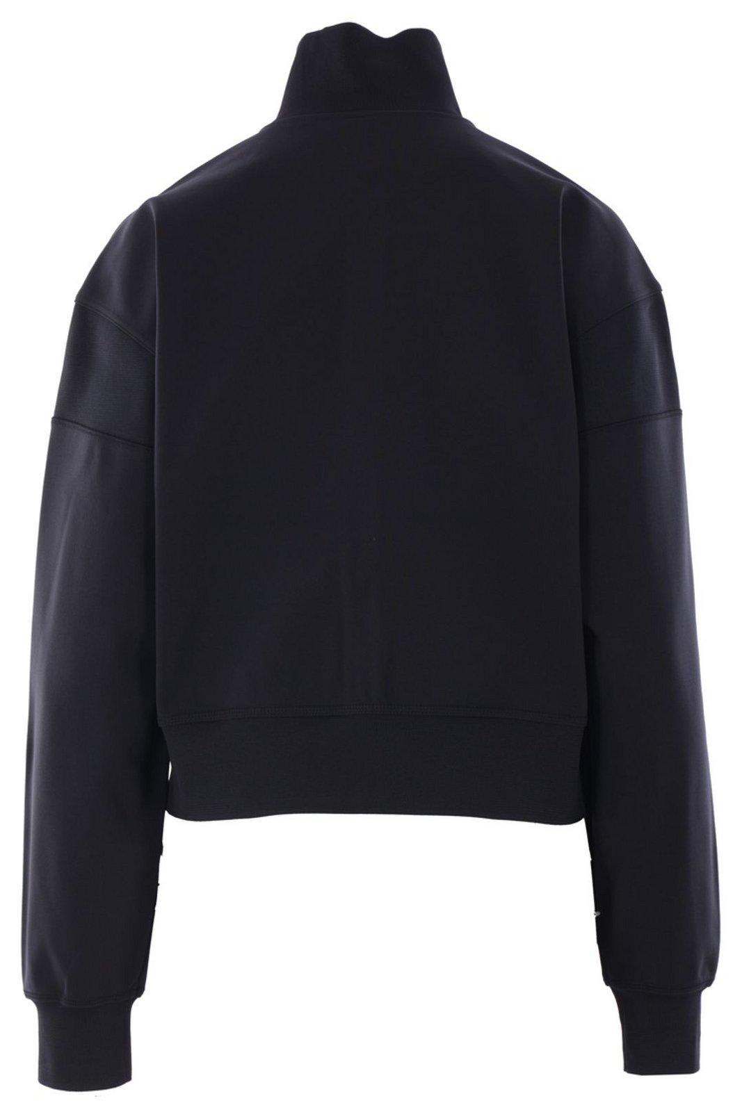 Shop Adidas By Stella Mccartney Knitted Track Top In Black