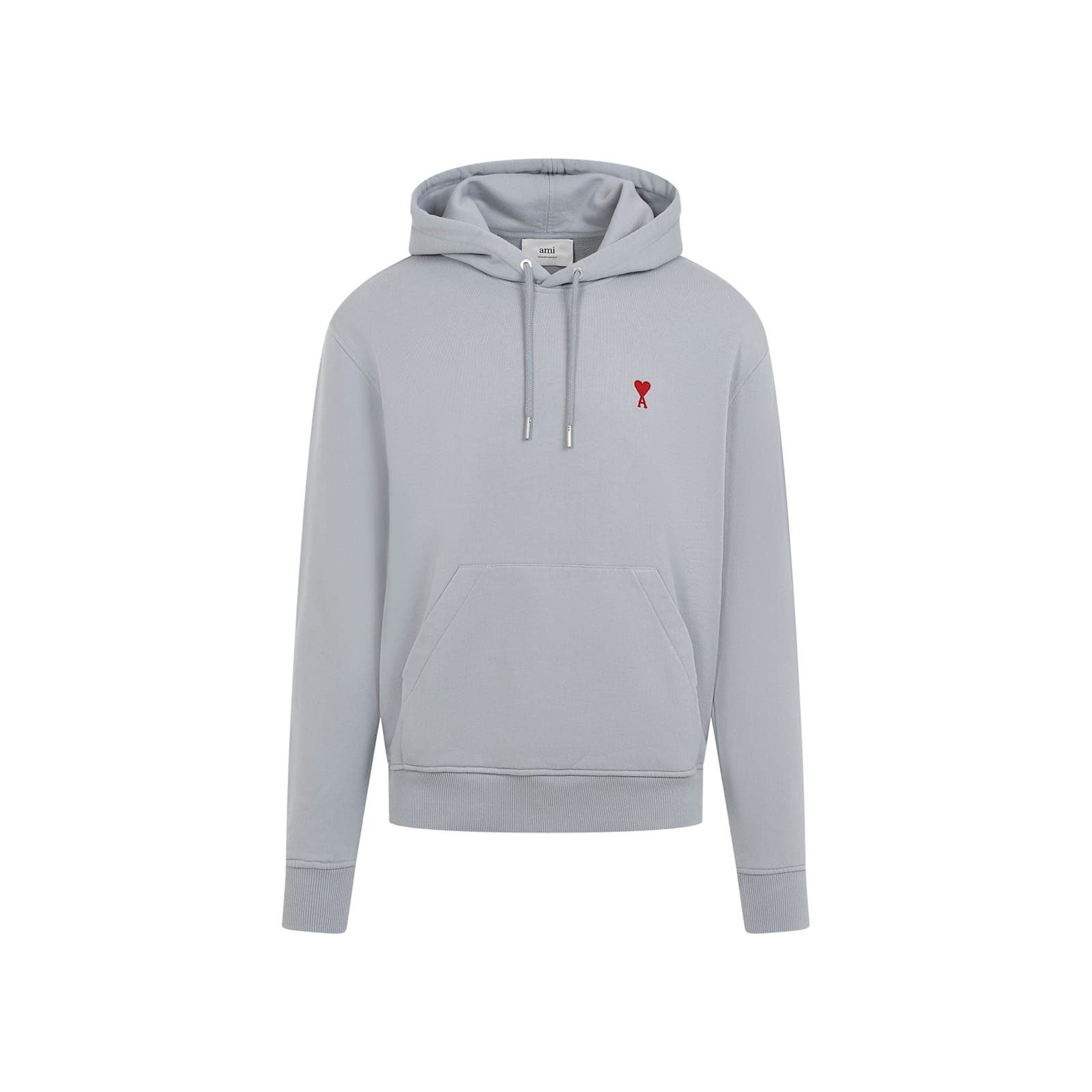 Shop Ami Alexandre Mattiussi De Coeur Hoodie In Clay Blue