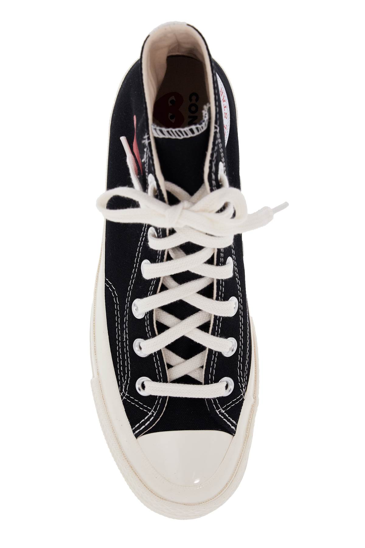 Comme Des Garçons Play X Converse Chuck 70 Multi Heart Sneakers In Black