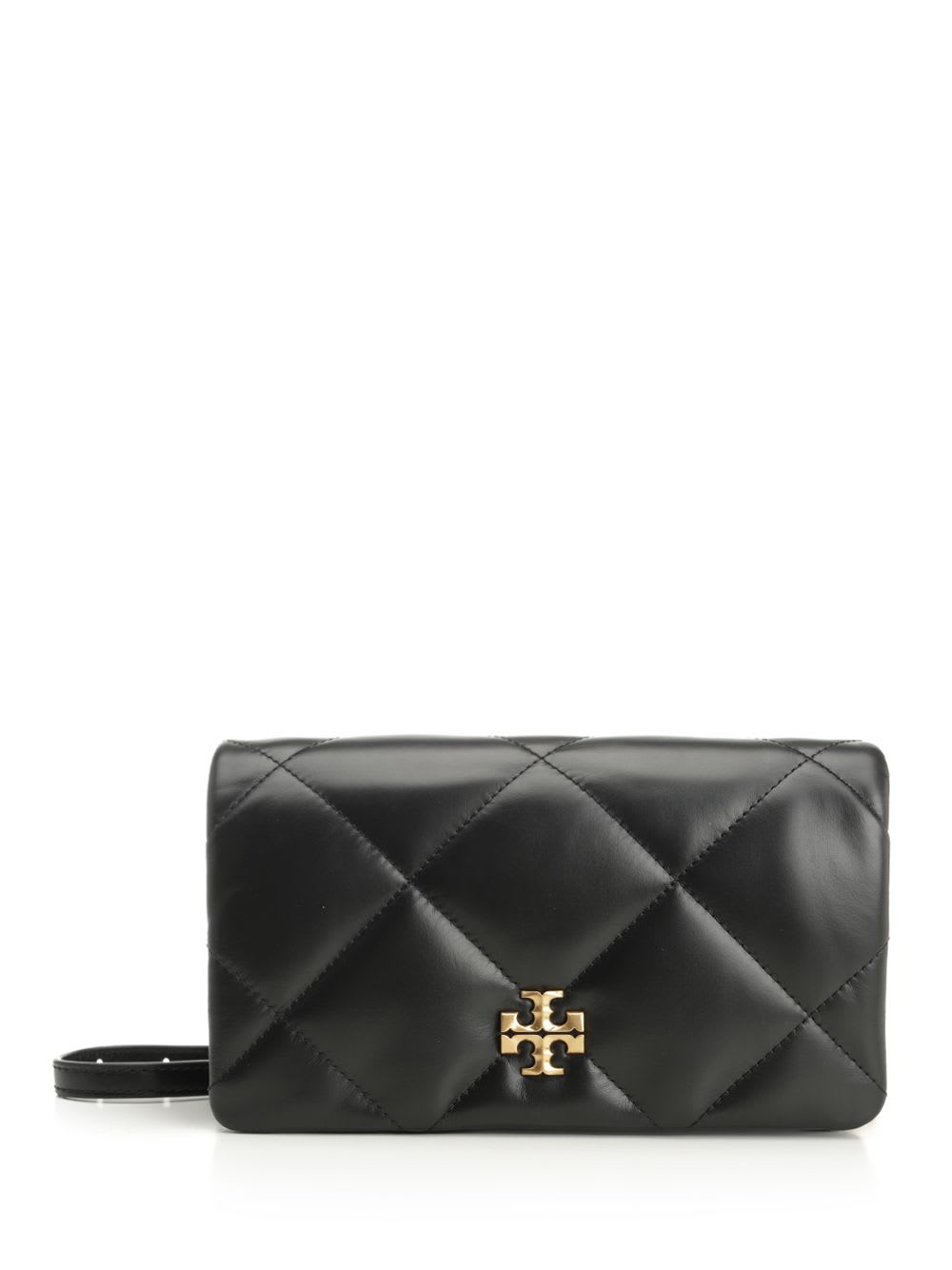 Tory Burch Kira Diamond Leather Wallet On Chain