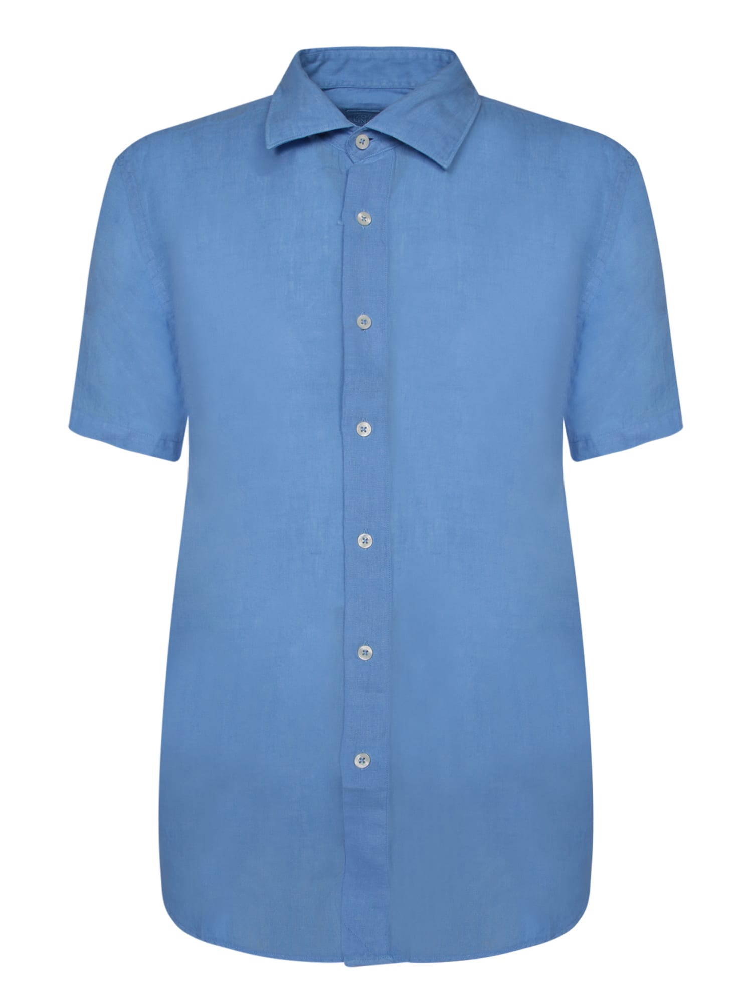 Shop 120% Lino Blue Linen Shirt