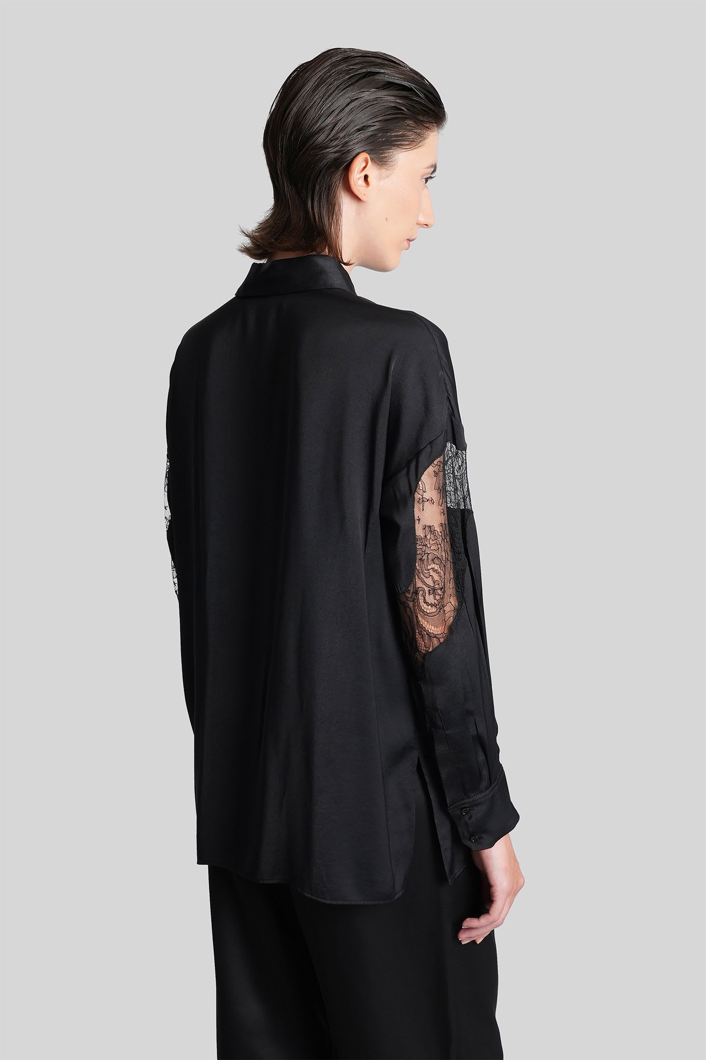 Iro Baslan Shirt In Black Polyester In Black
