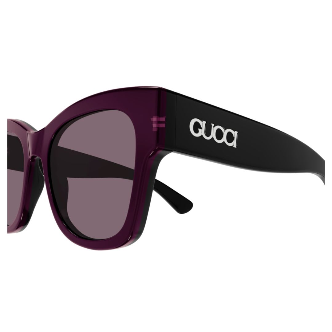 Gucci Gg1789s003 Black Black Violet In Black