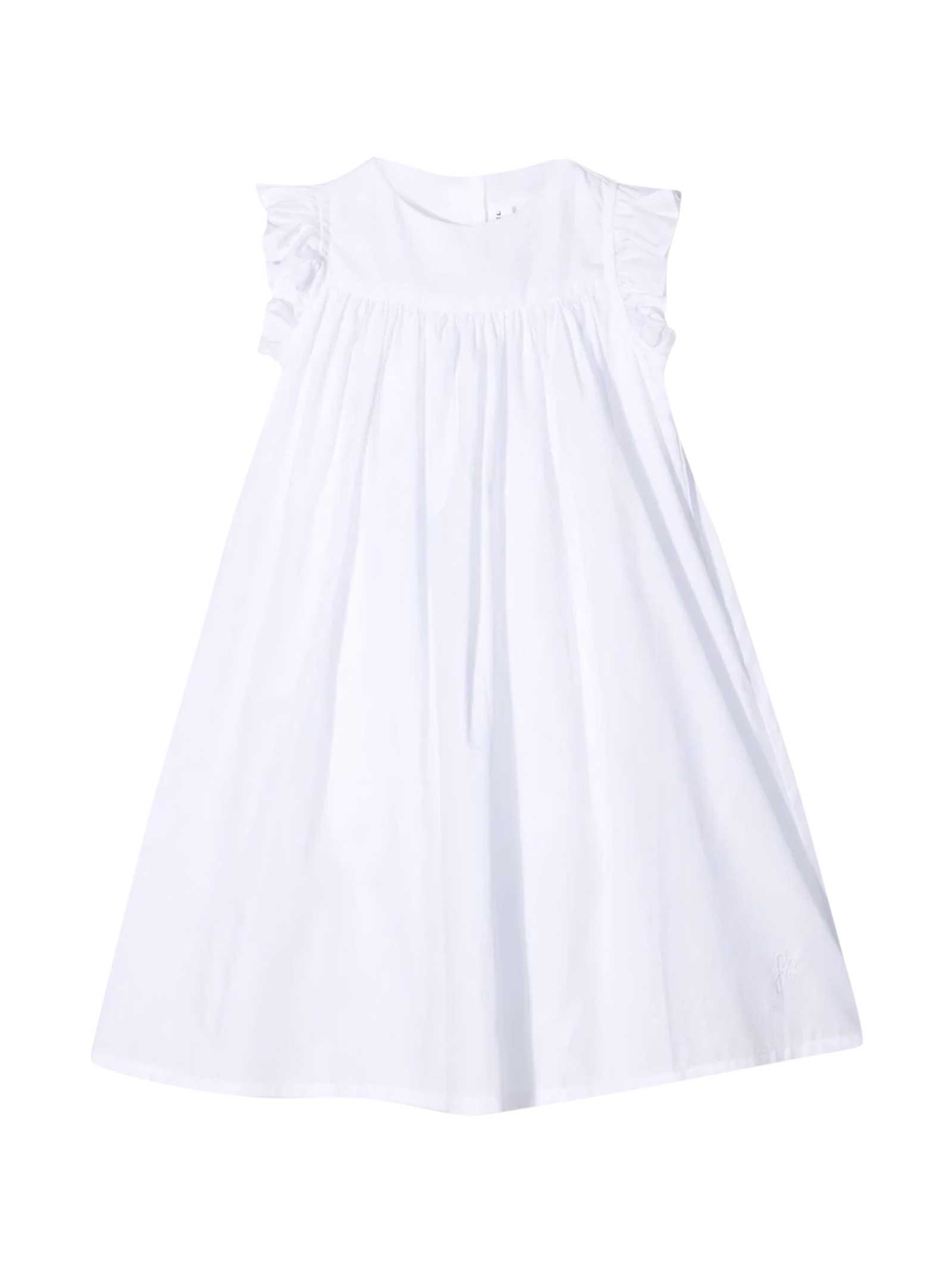 Sonia Rykiel White Flared Dress Enfant