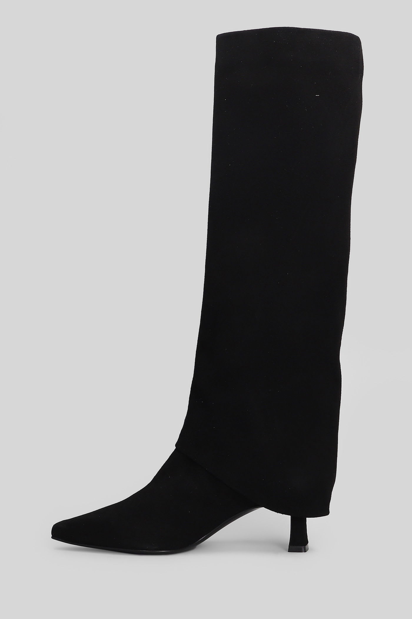The Seller High Heels Boots In Black Suede In Black