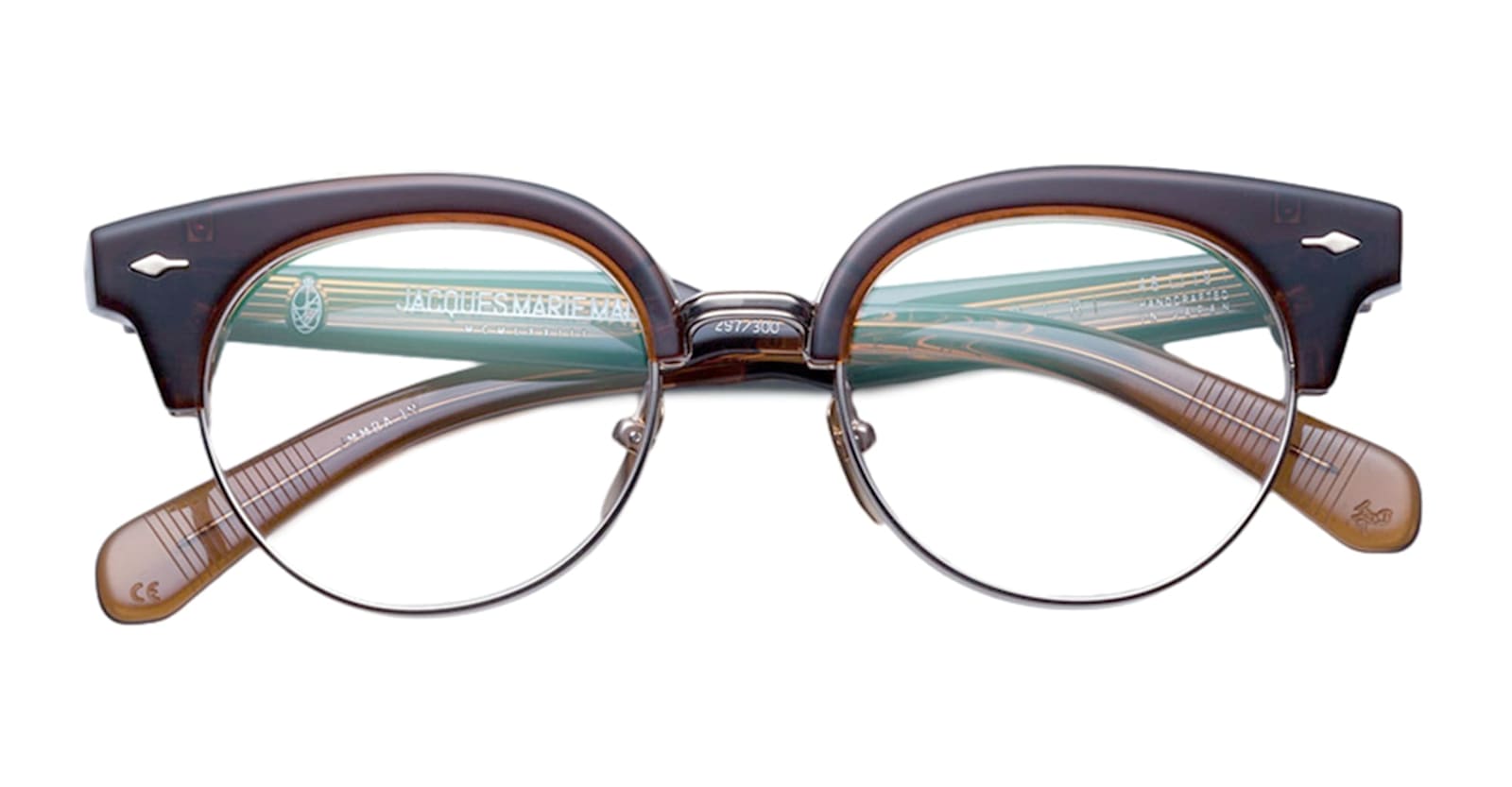 Shop Jacques Marie Mage Beauvoir - Coffee Rx Glasses In Brown