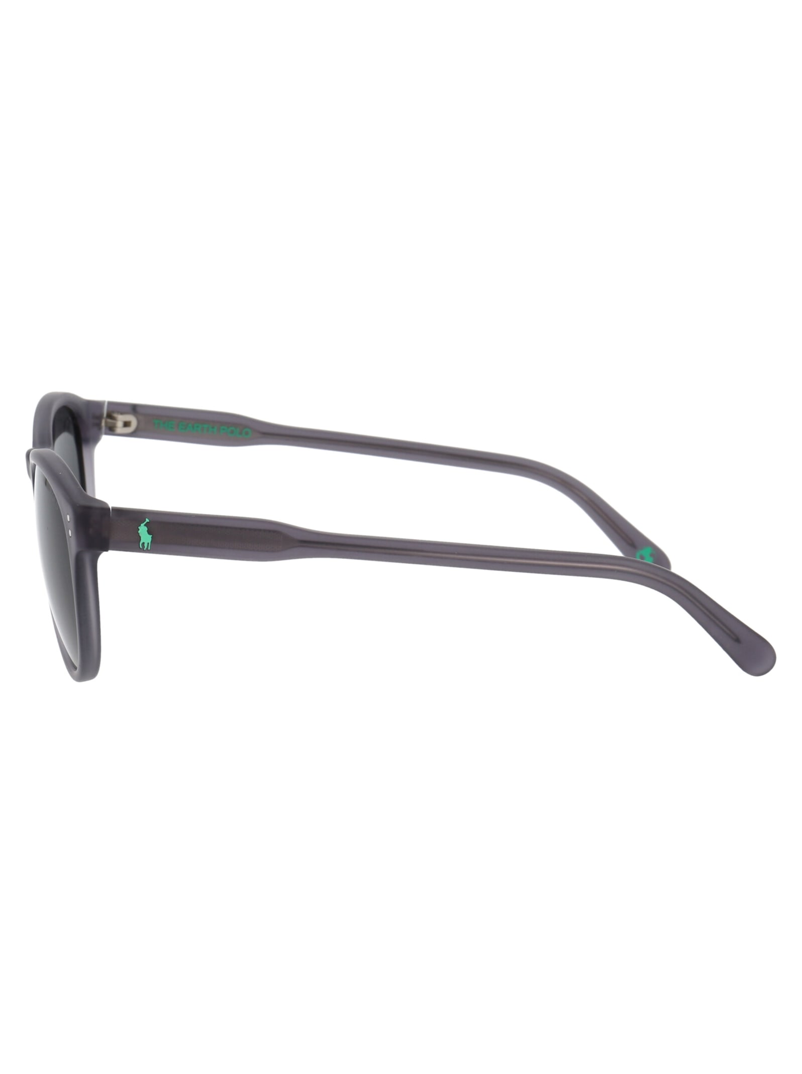 Shop Polo Ralph Lauren 0ph4172 Sunglasses In 595387 Matte Transparent Dark Grey