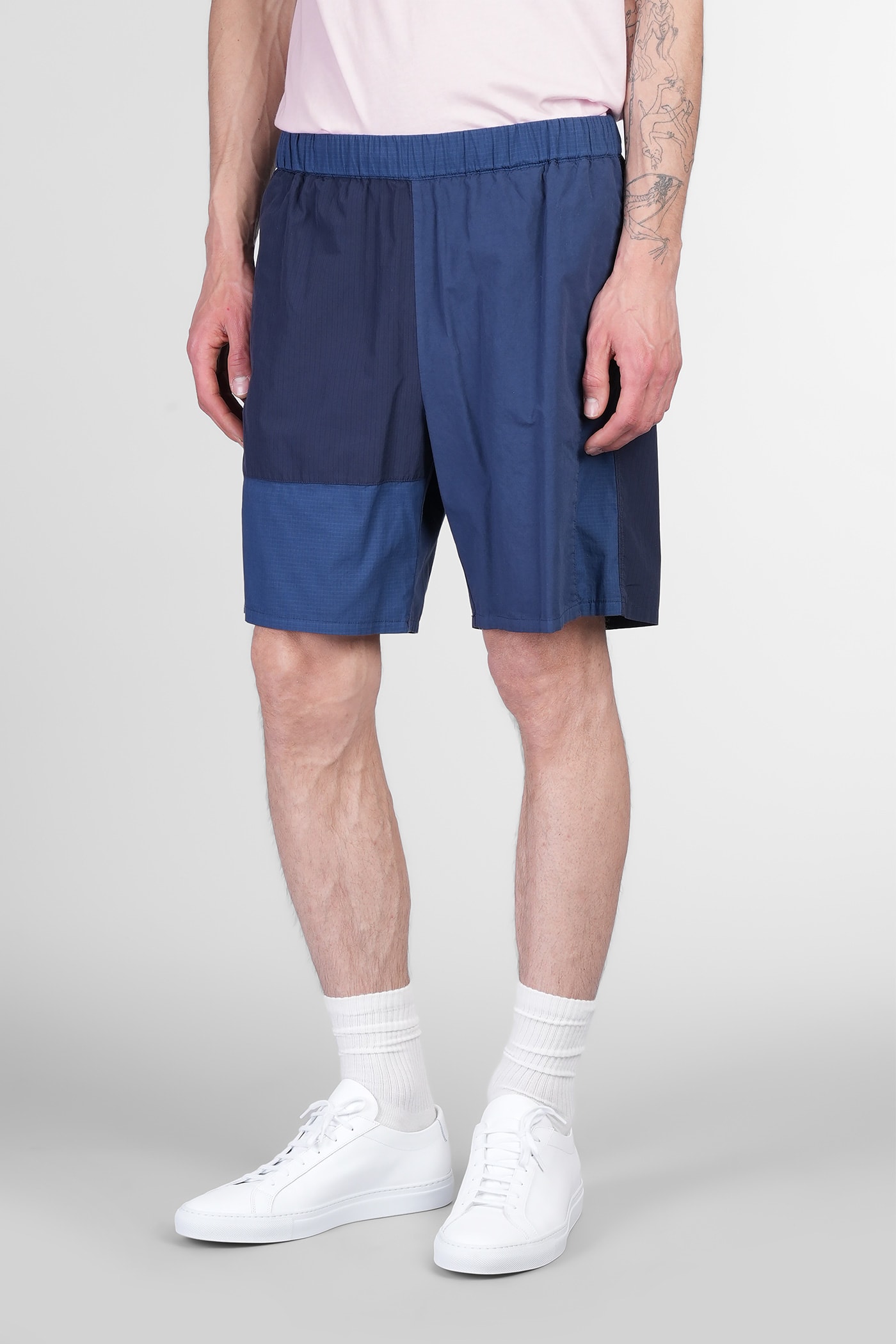 Mauro Grifoni Shorts In Blue Cotton