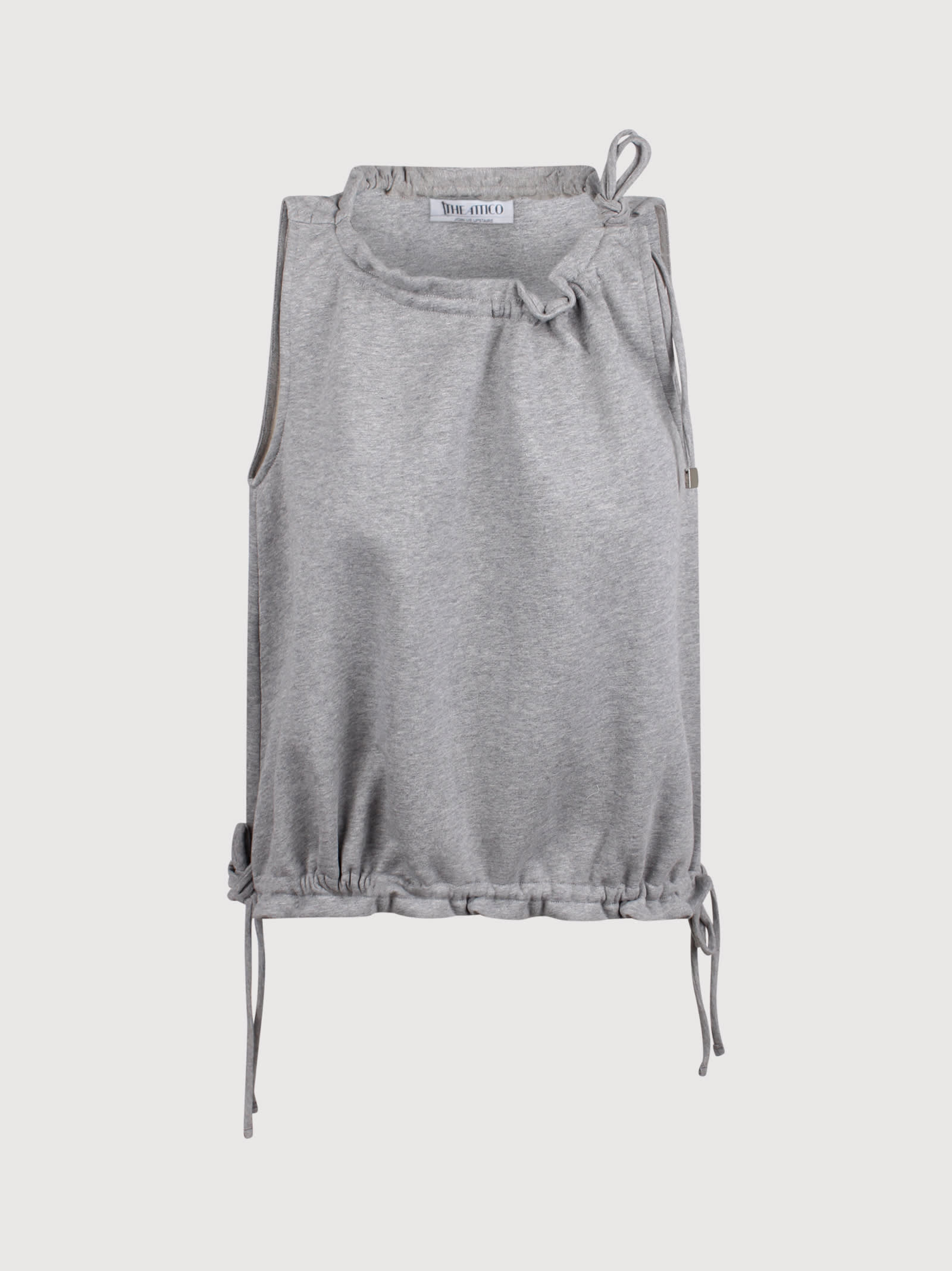 Fleece Tank Top With Drawstring