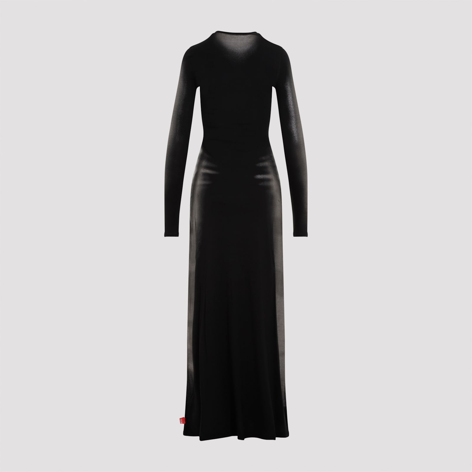 Shop Diesel D-anessa Long Dress In Xx Black