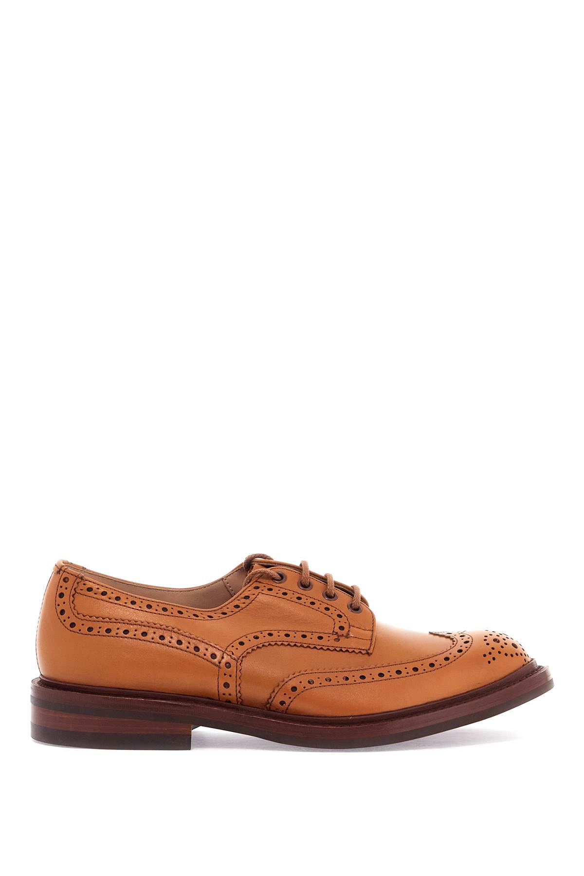 Shop Tricker's Bourton Derby Bro In Acorn Antique (orange)