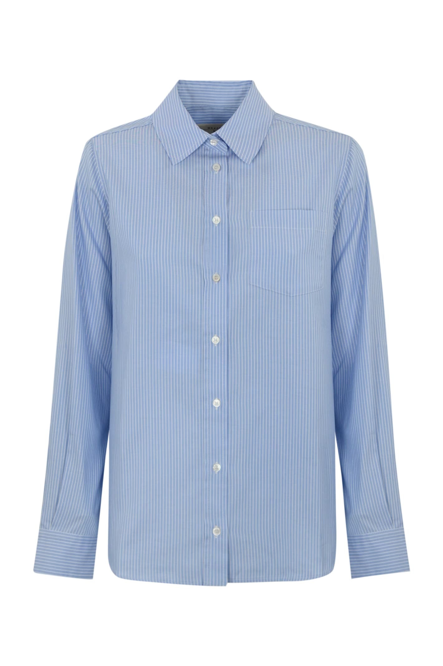 Weekend Max Mara Piadena Shirt In Oxford In Light Blue