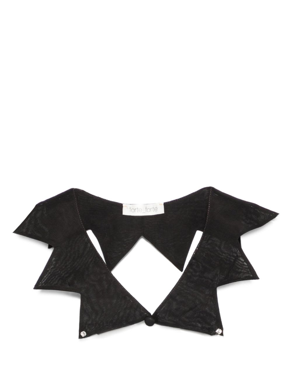 Forte Forte Cotton Collar In Black