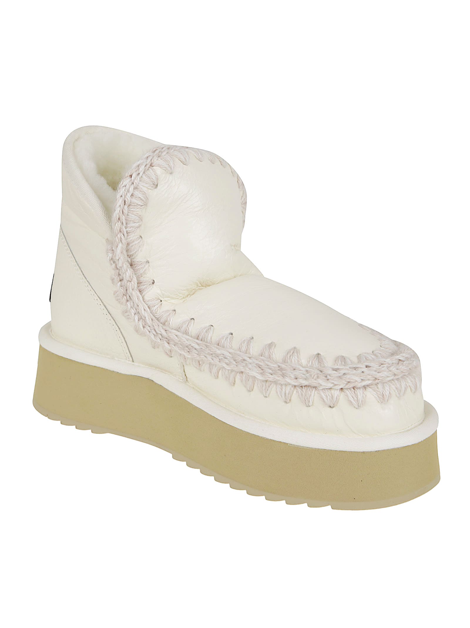 Mou Mini Eskimo Platform Boot In White