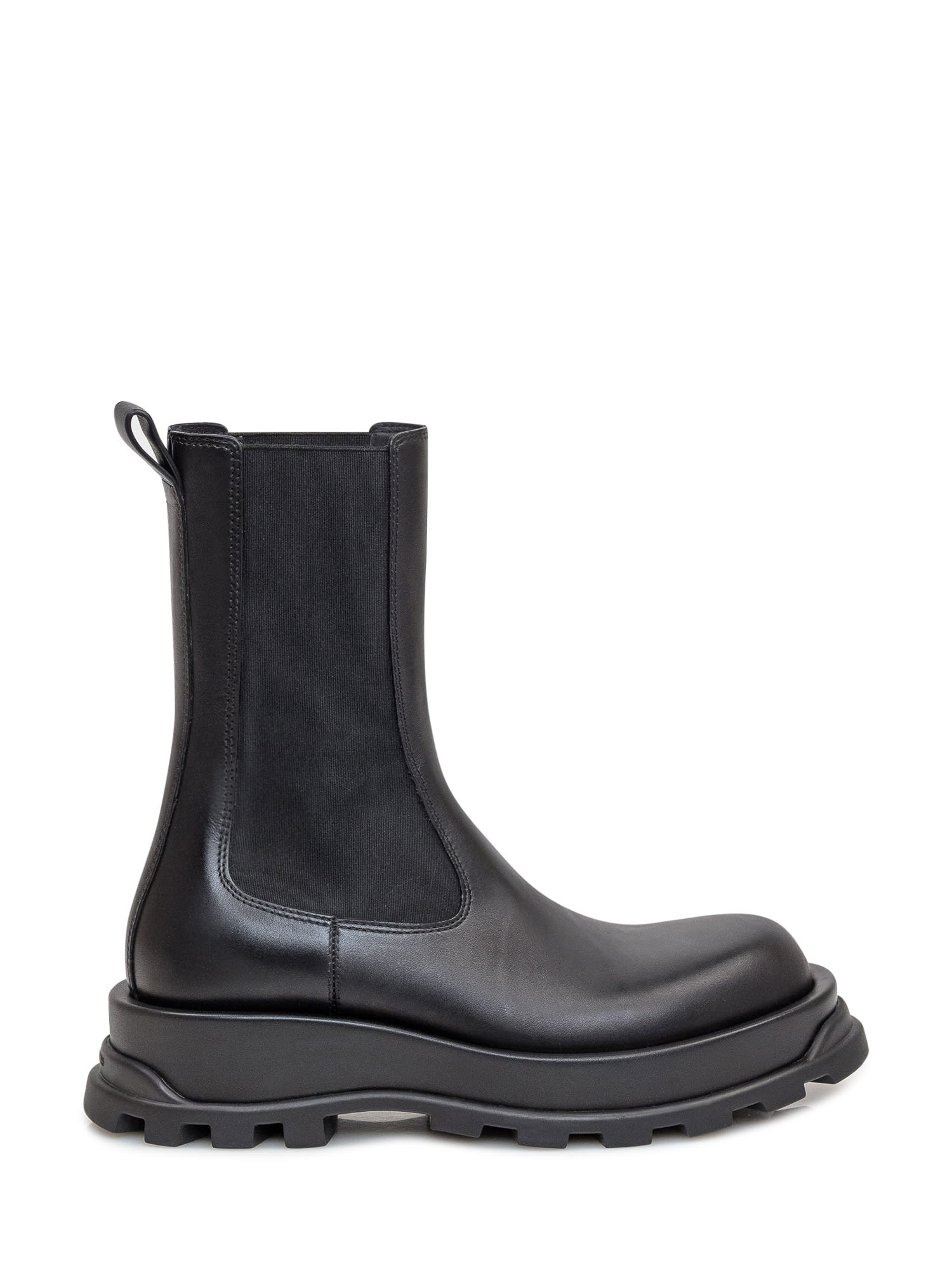 Shop Jil Sander Ankle Boot In Black