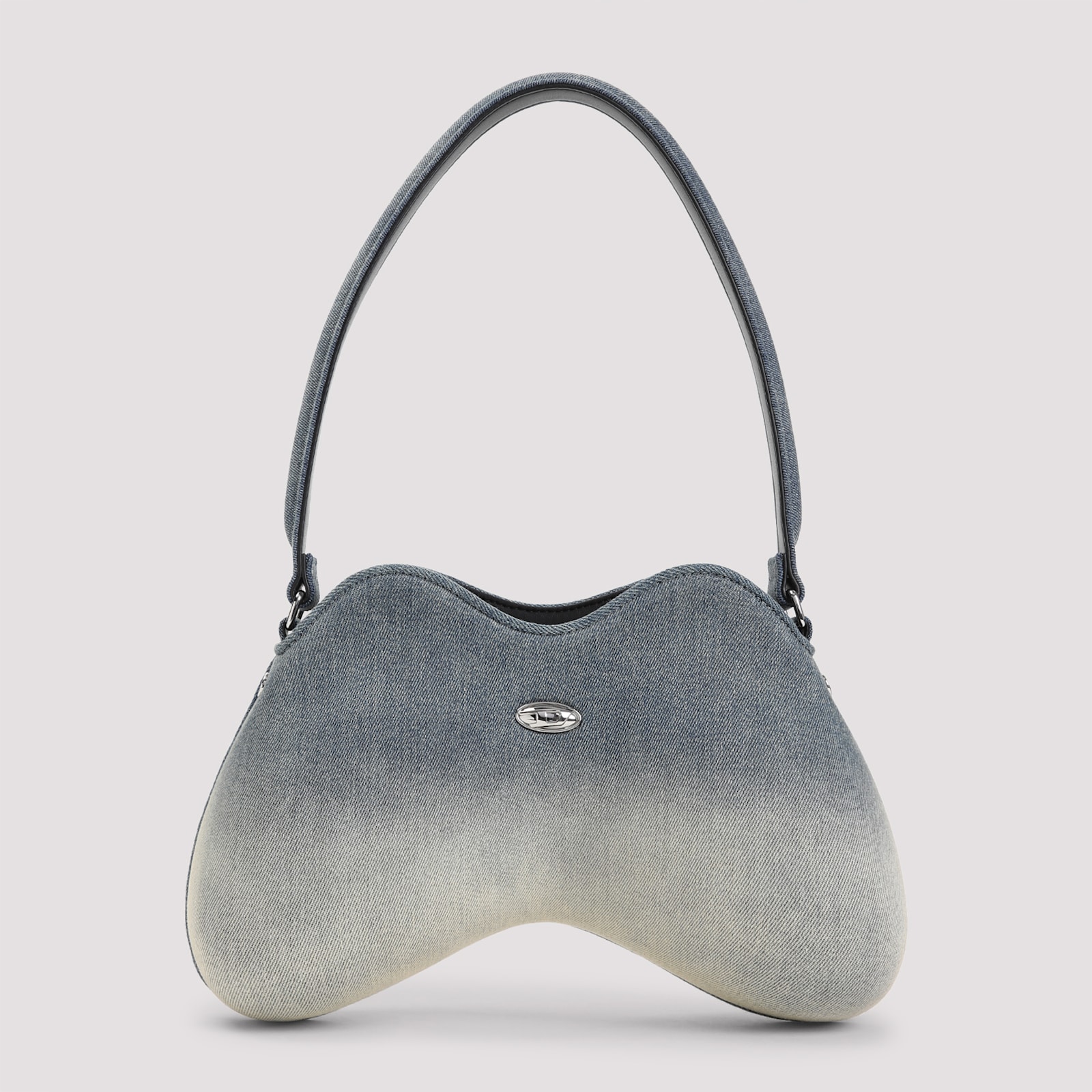 Shop Diesel Double D Shoulder Shoulder Bag In Denim