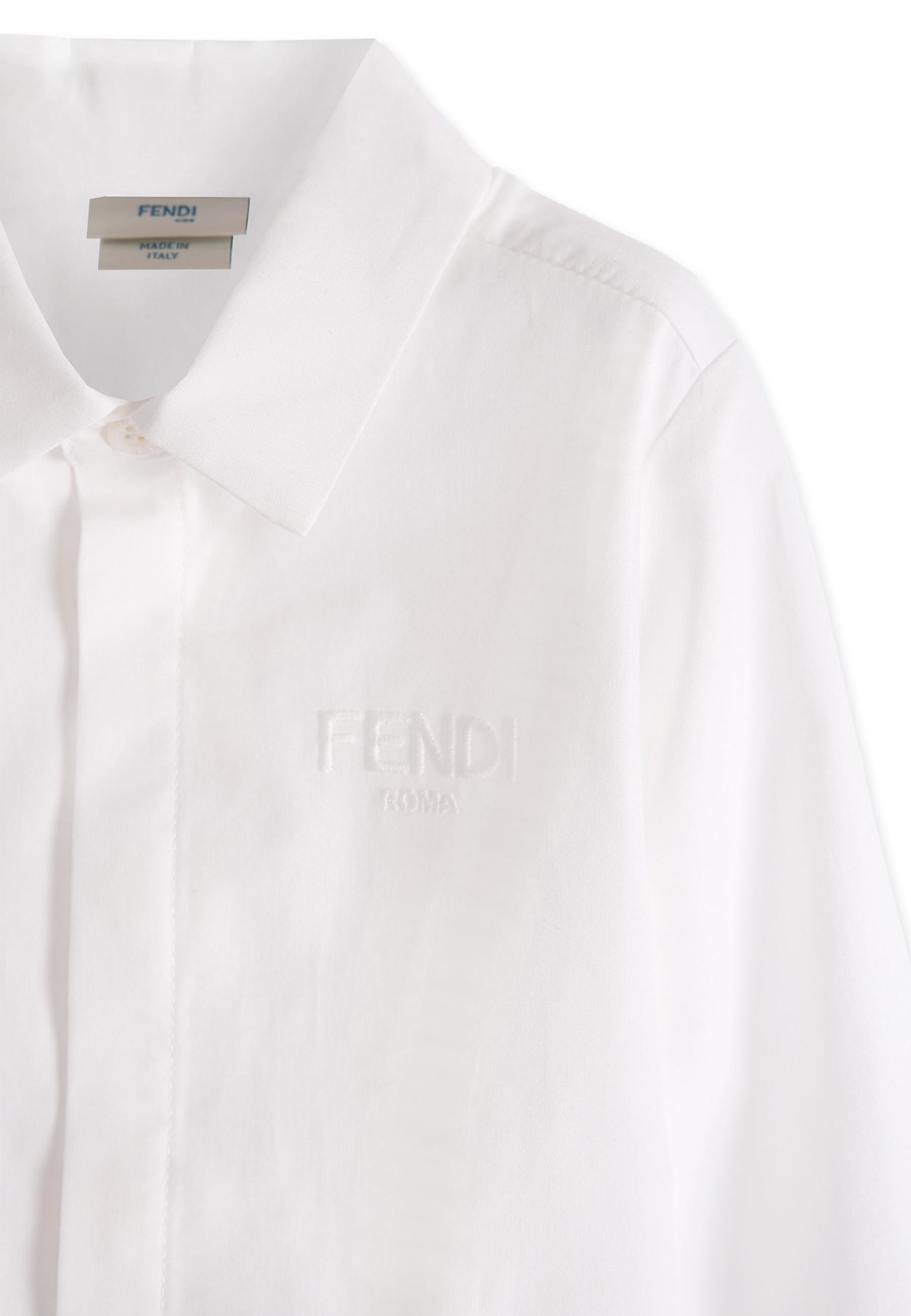 Fendi Multicolor Eleganti Suit For Baby Boy In White