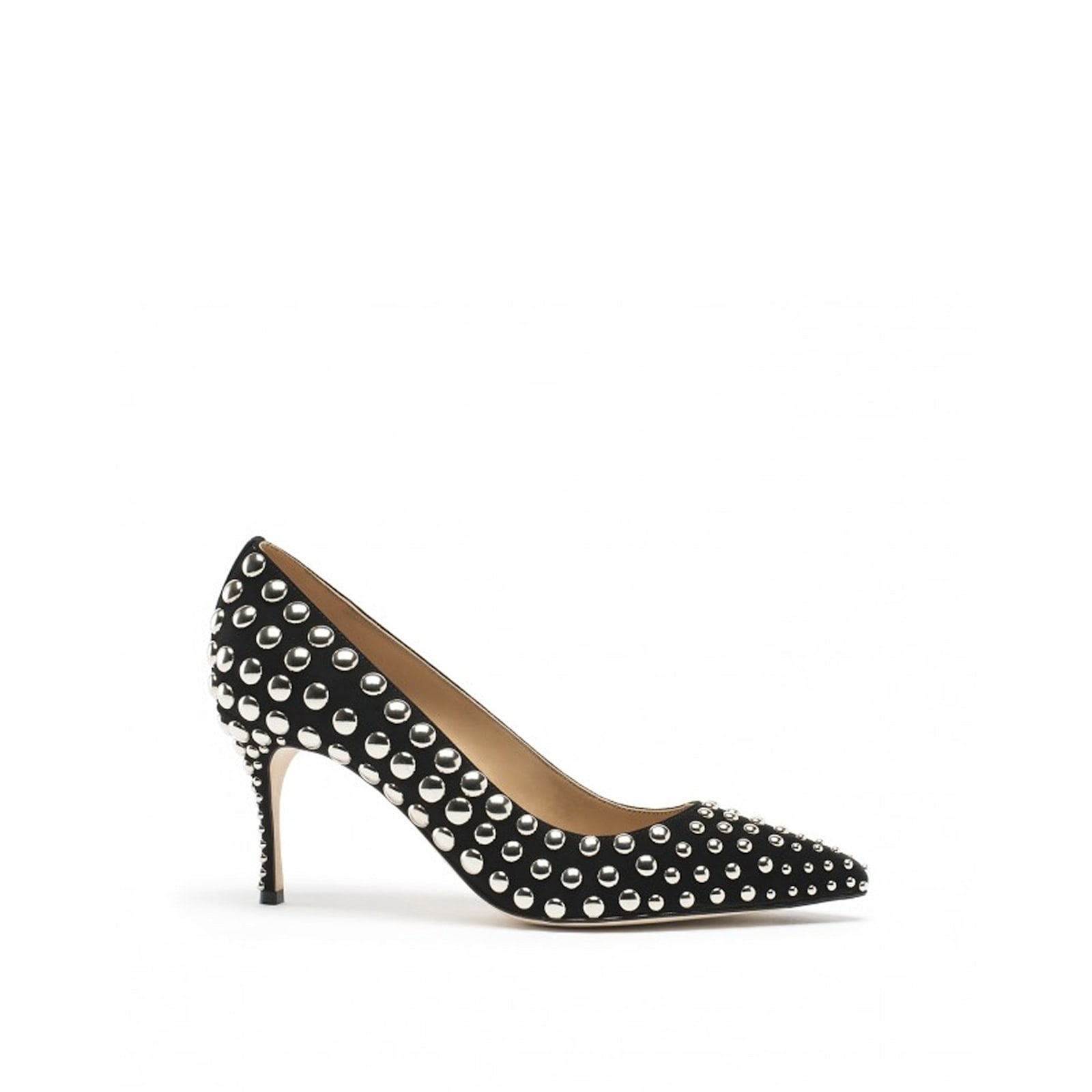 Shop Sergio Rossi Godiva 075 Studs Leather Pumps In Black