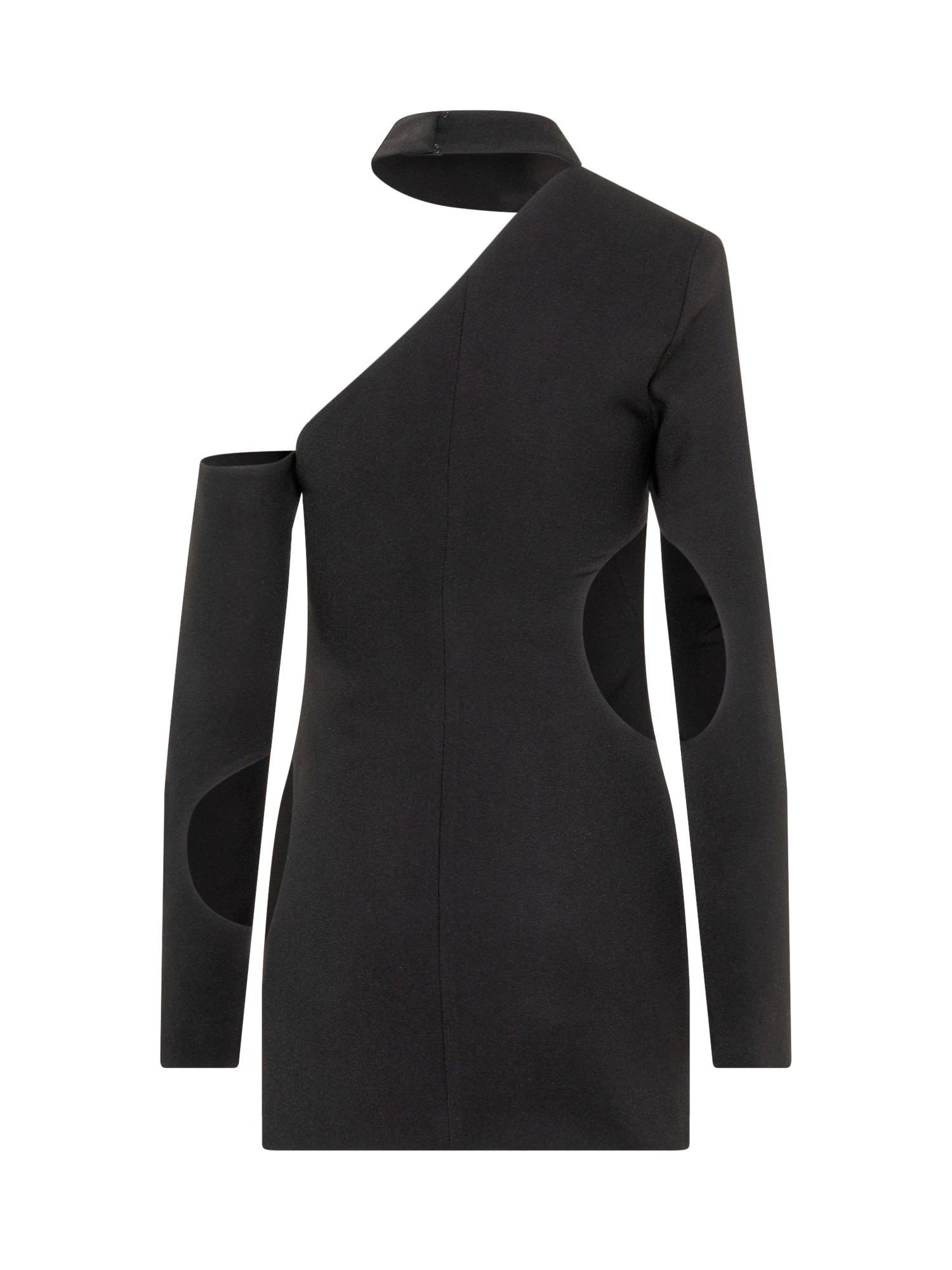Shop Monot Cut-out Mini Dress In Black