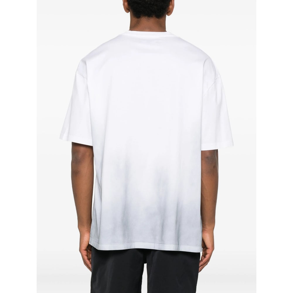 Purple Brand Oversized Graphic Mercerized Cotton T-shirt In White