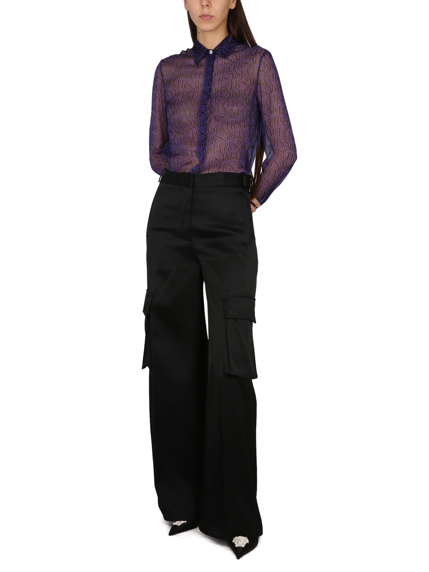 Versace Women's Duchesse Pants In Black