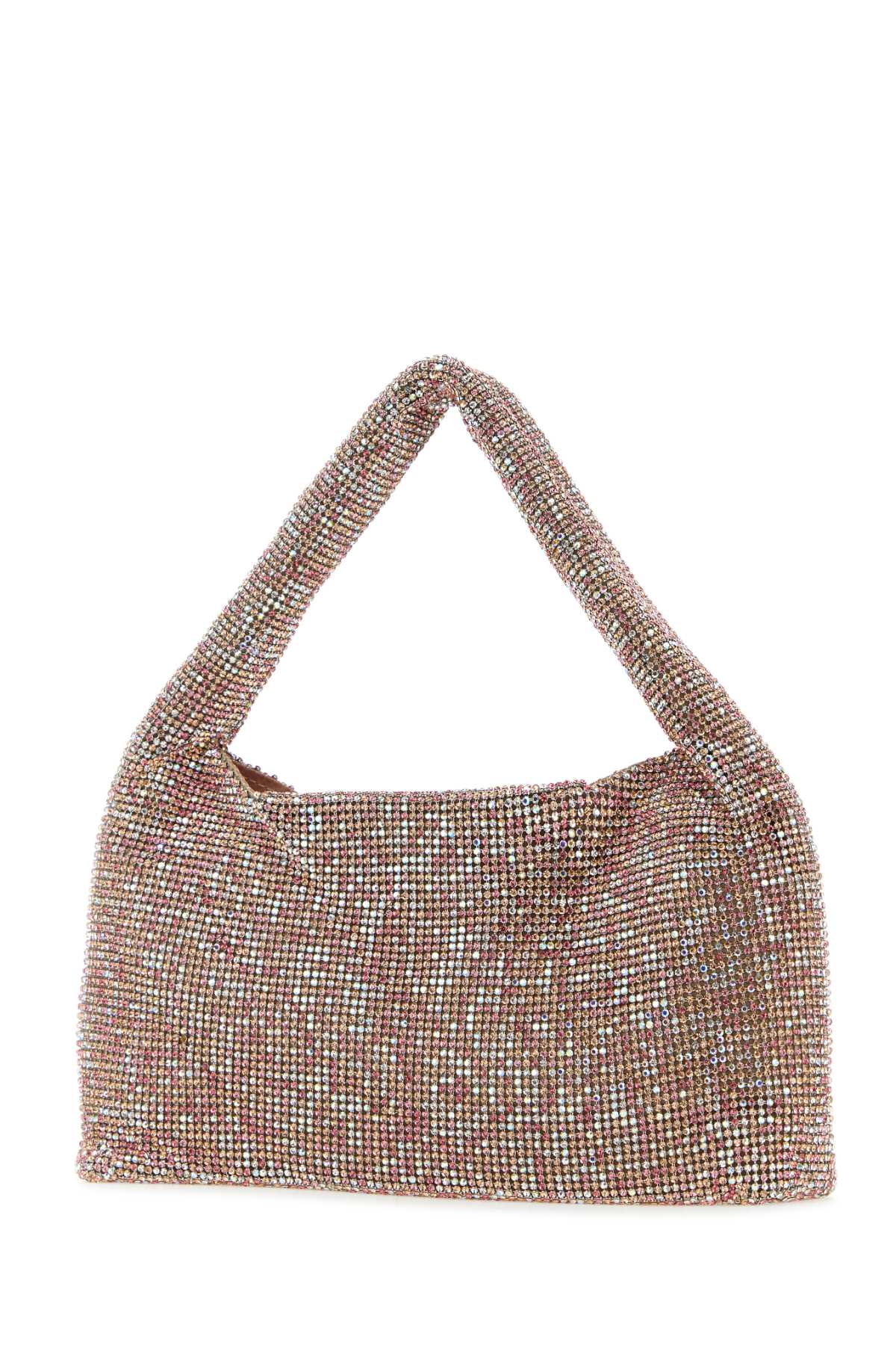 Shop Kara Powder Pink Rhinestones Mini Handbag In Pinkpixel
