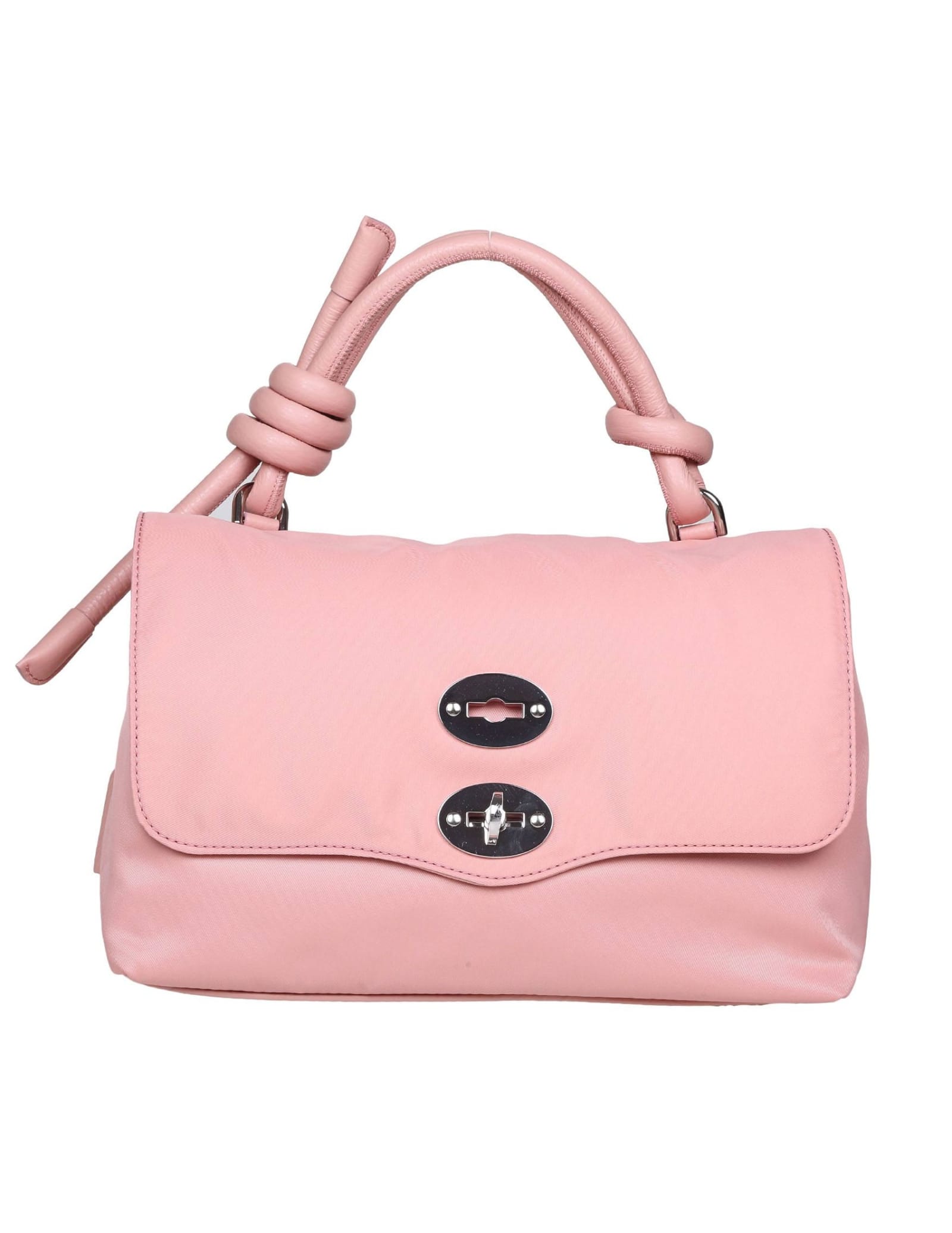 Zanellato Shiny Nylon Bag That Can Be Carried By Hand Or Over The Shoulder In Pink