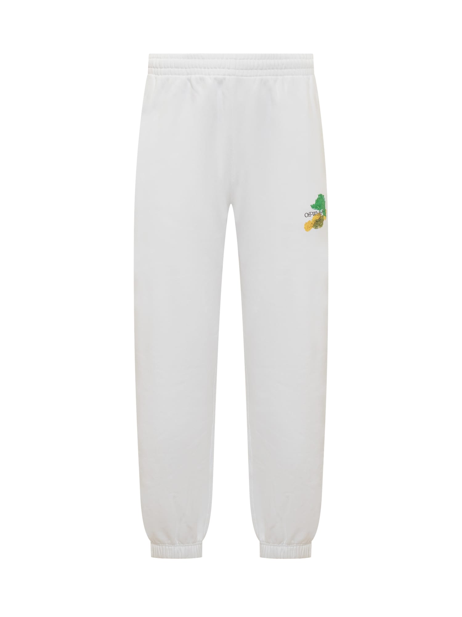 Off-white Brush Skate Trousers With Logo In White Multi
